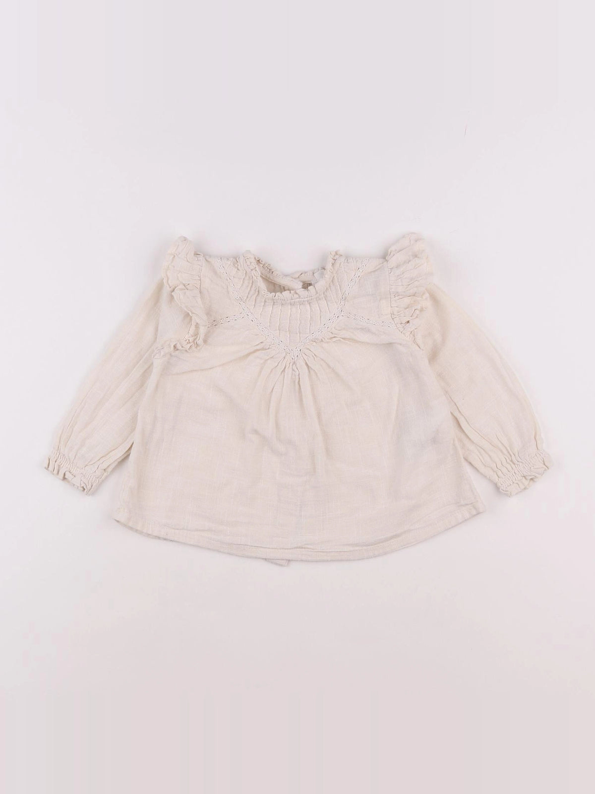 Vertbaudet - blouse beige - 18 mois