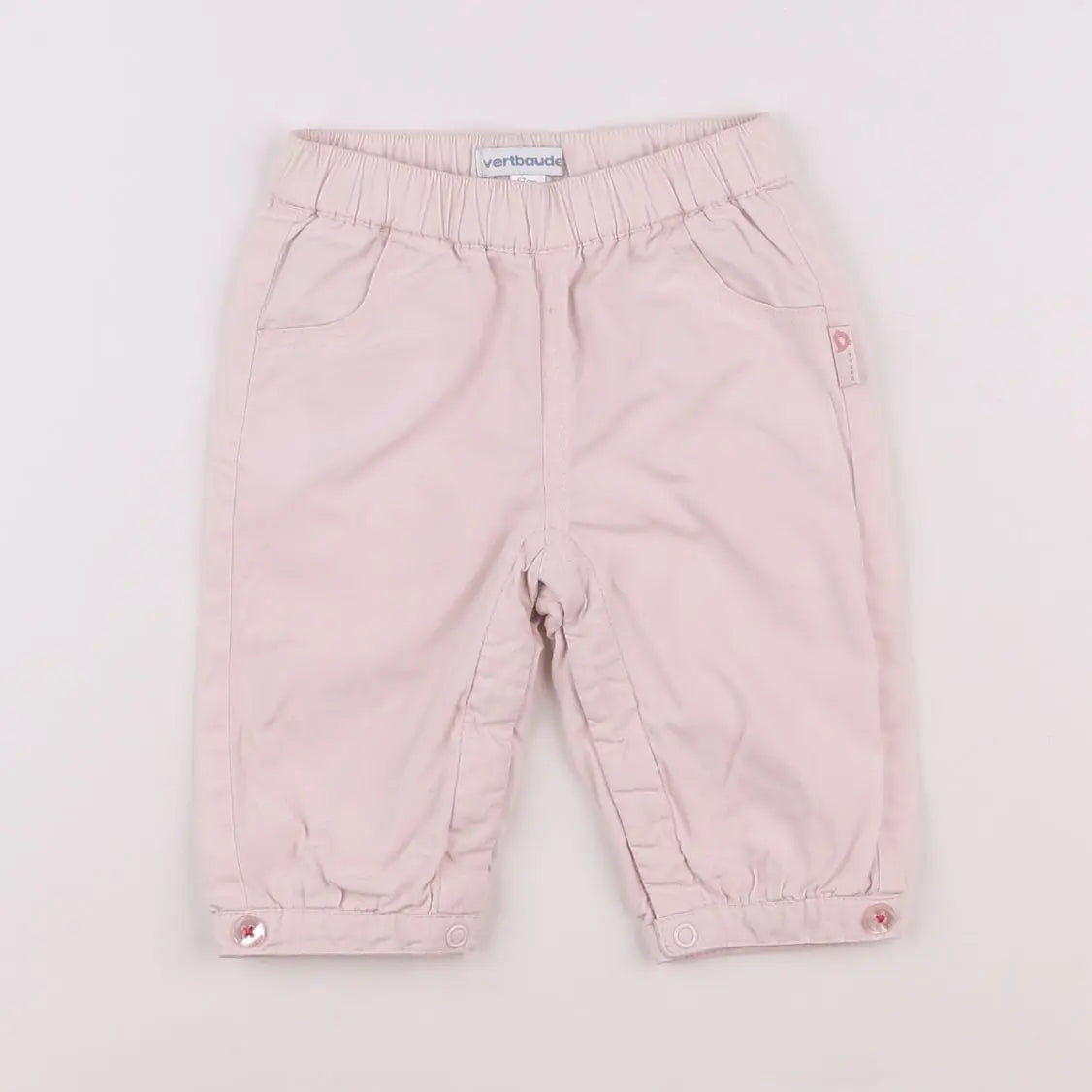 Vertbaudet - pantalon rose - 6 mois