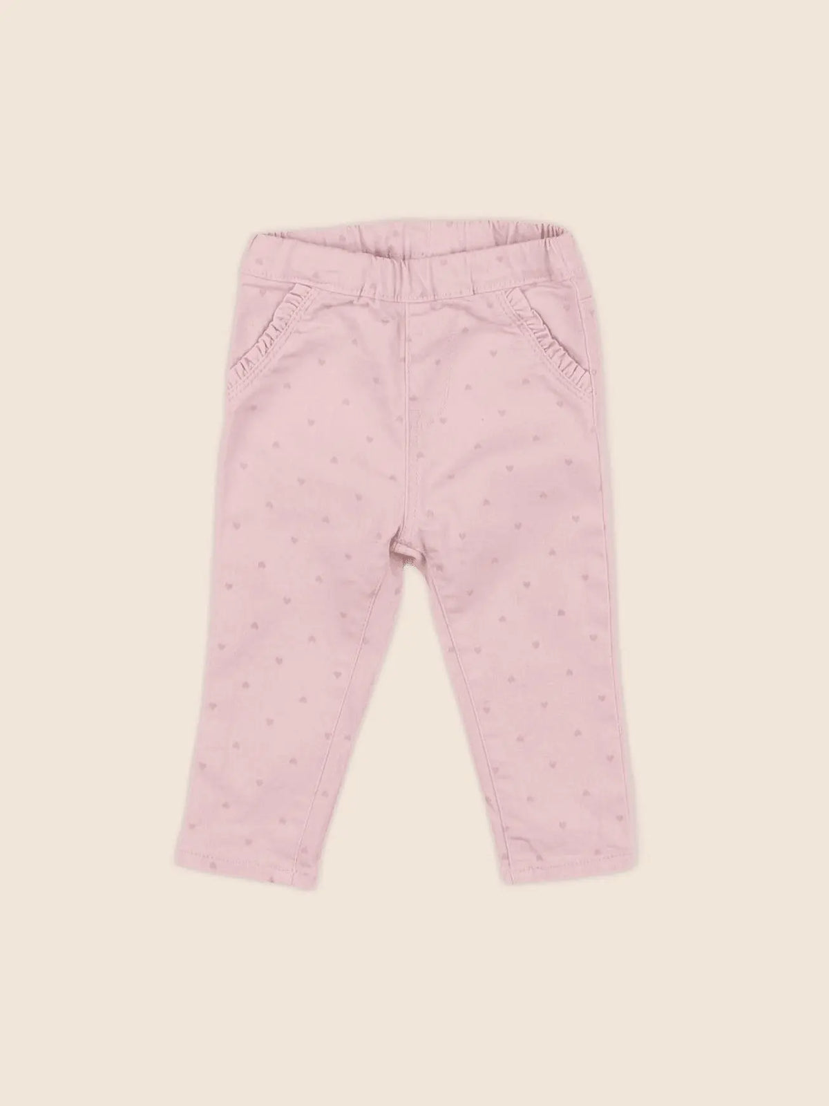 H&M - pantalon rose - 6/9 mois