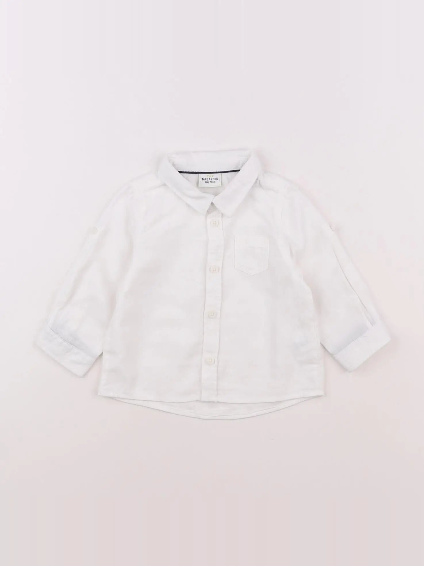 Tape à l'oeil - chemise blanc - 9 mois