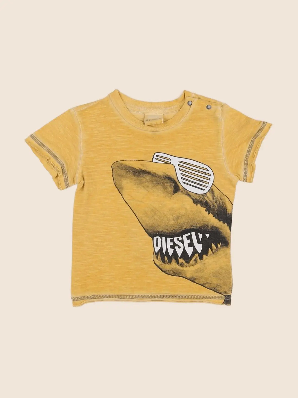 Diesel - tee-shirt jaune - 12 mois