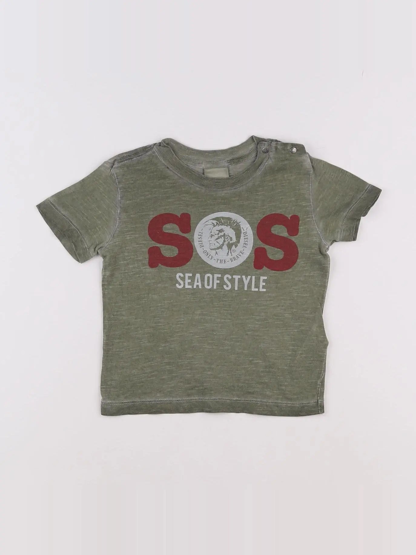 Diesel - tee-shirt vert - 12 mois