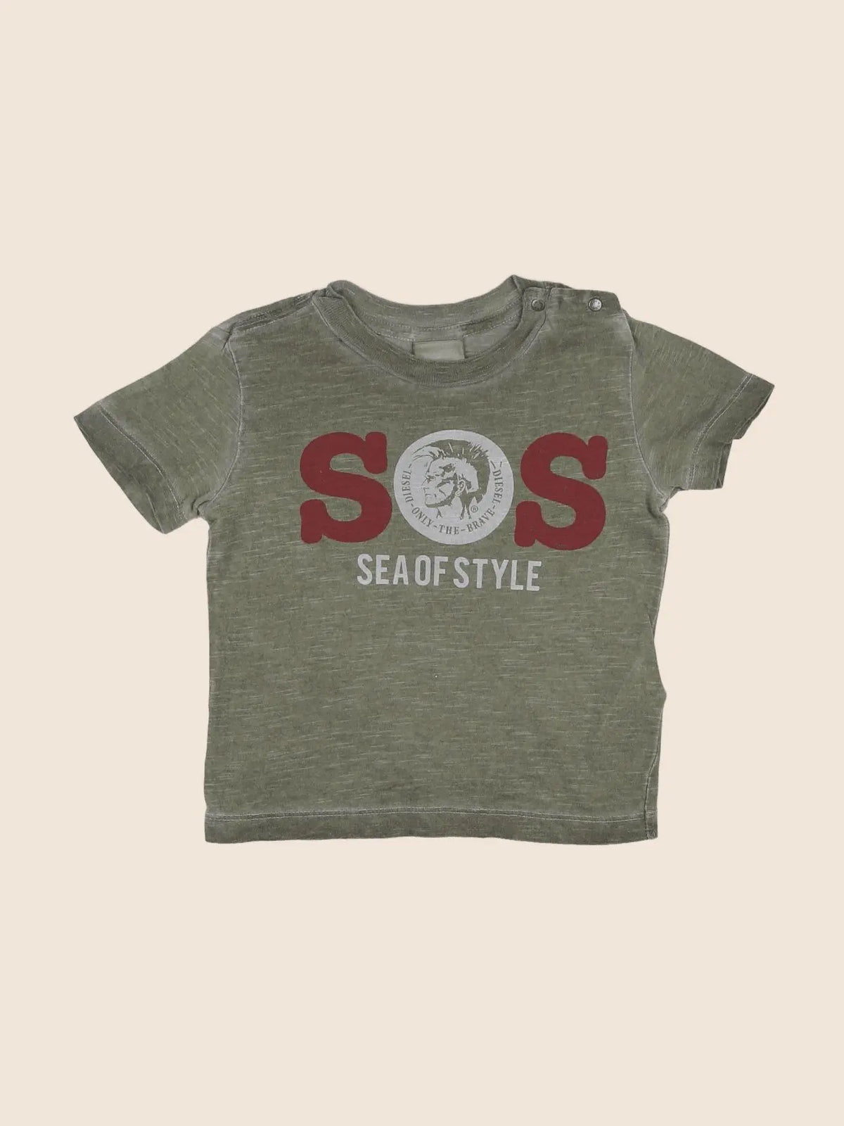 Diesel - tee-shirt vert - 12 mois