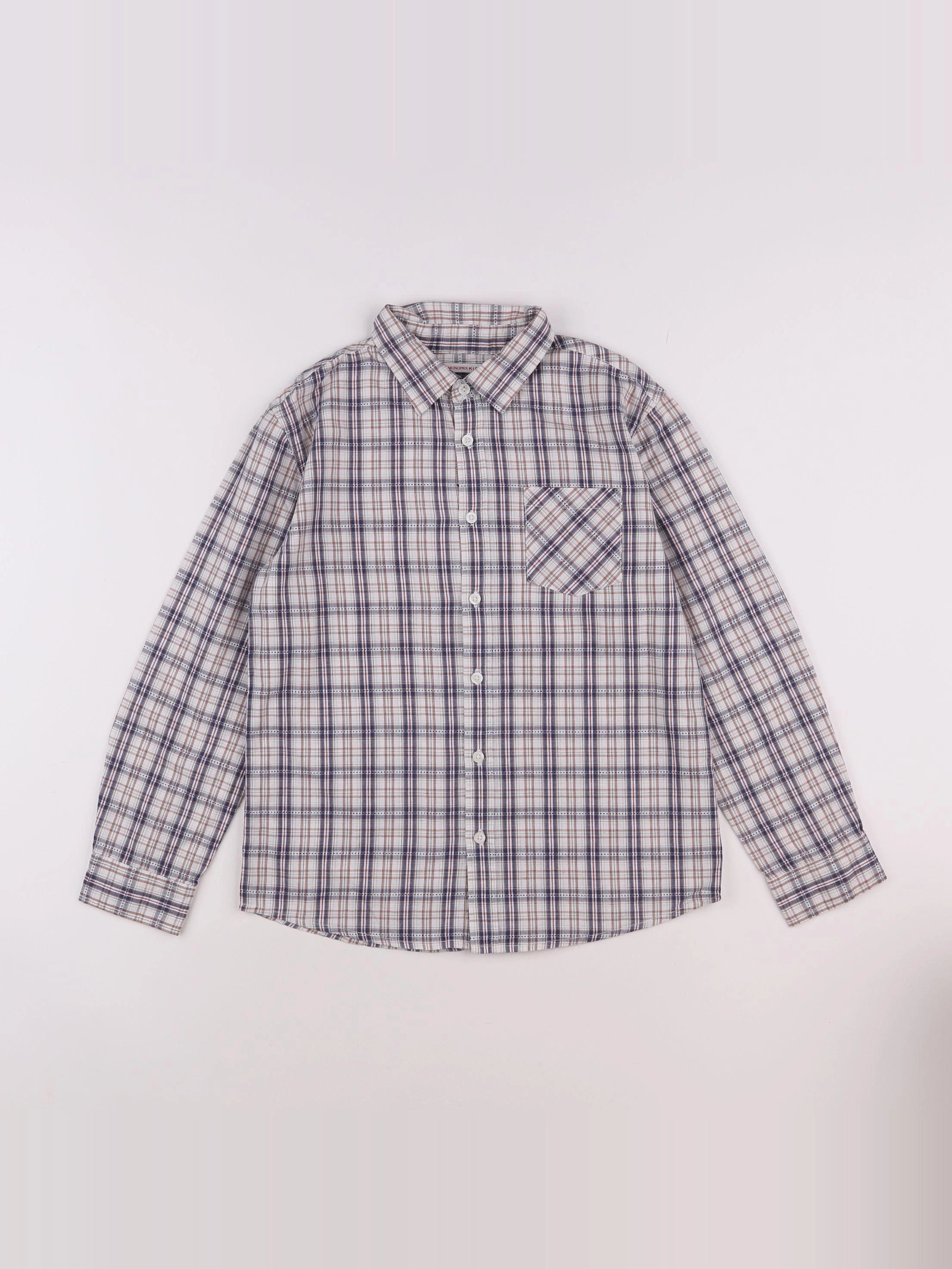 Monoprix - chemise multicolore - 10 ans