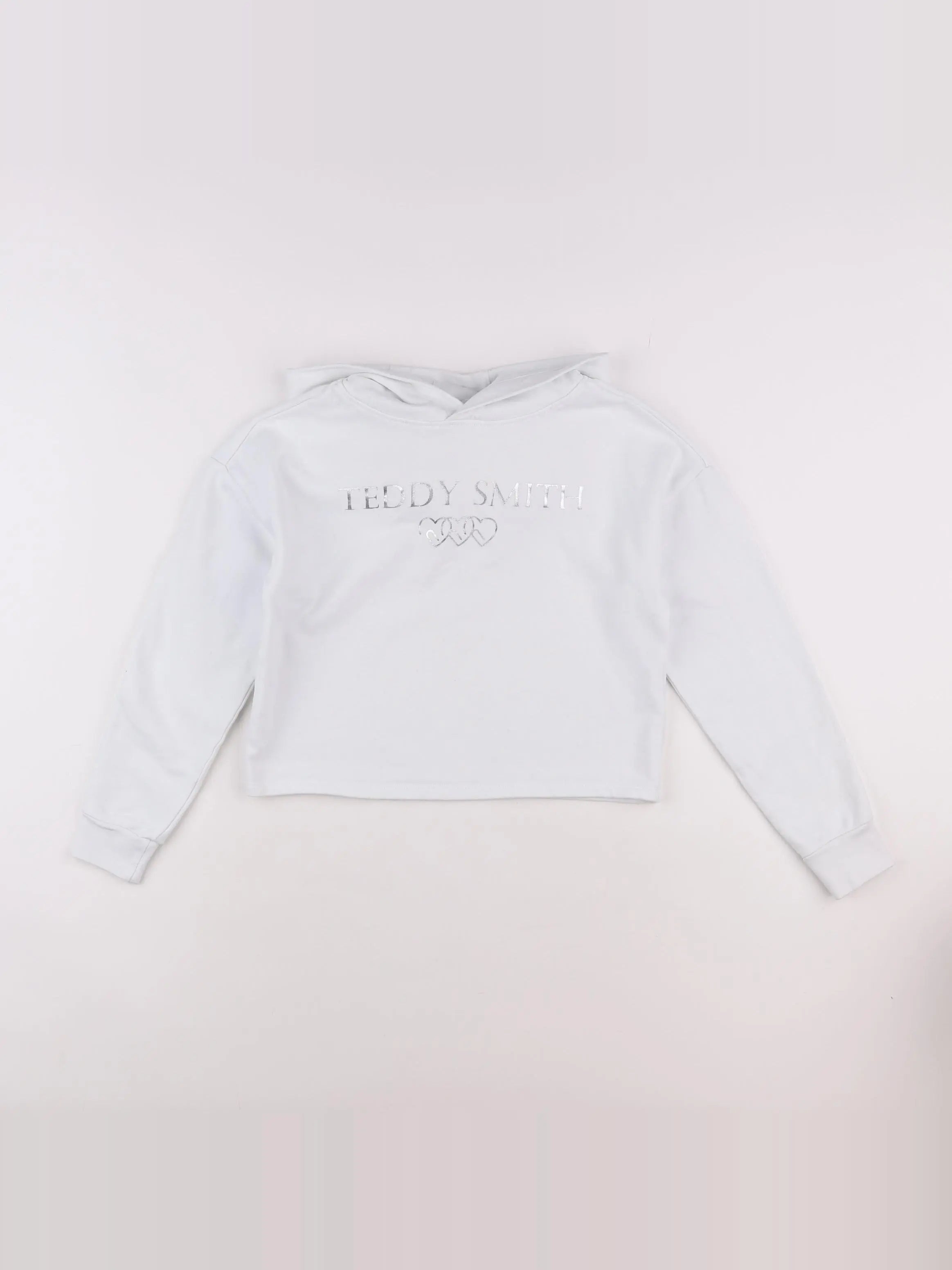 Teddy Smith - sweat court  blanc - 8 ans