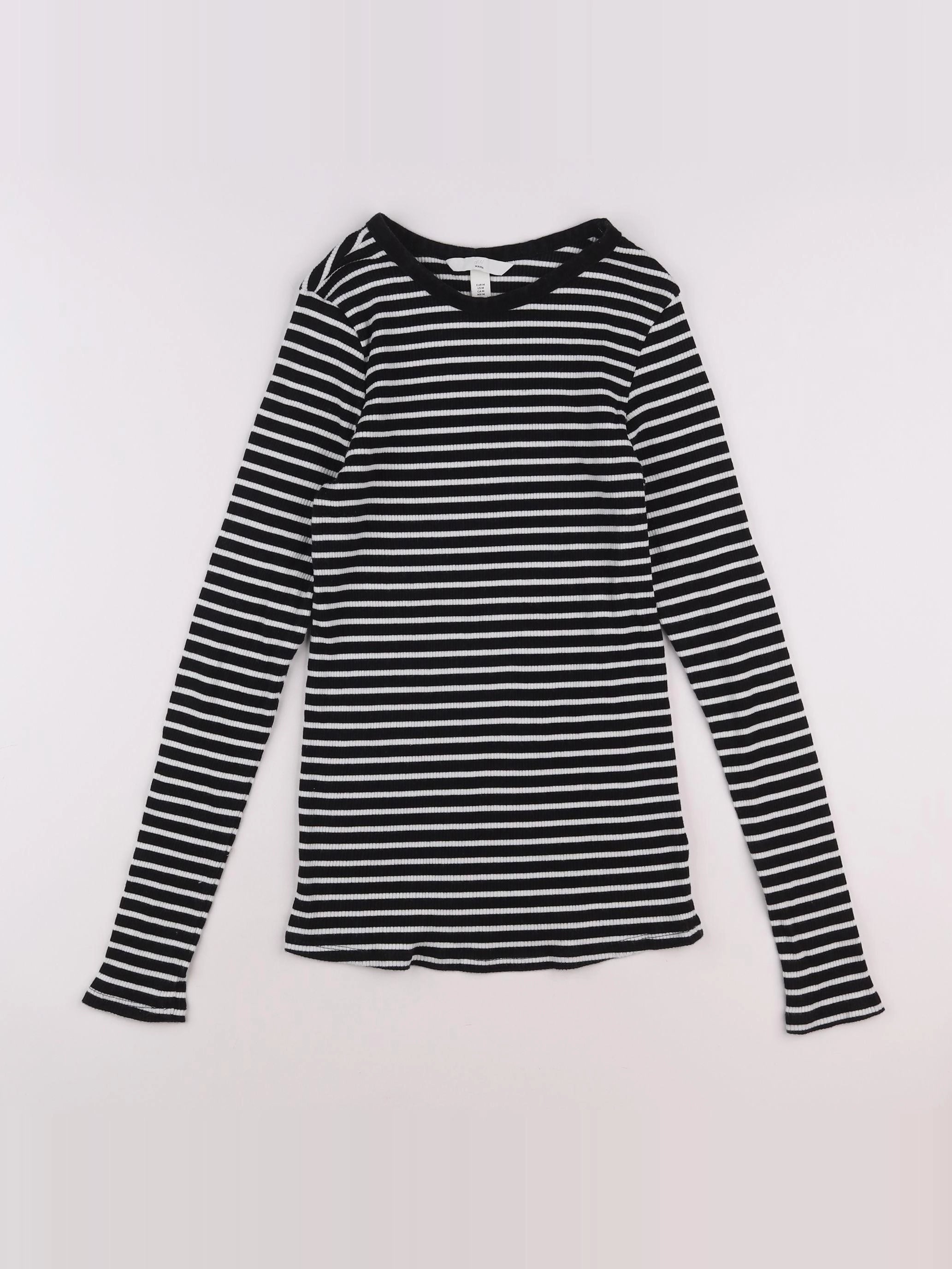 H&M - tee-shirt blanc, noir - 38