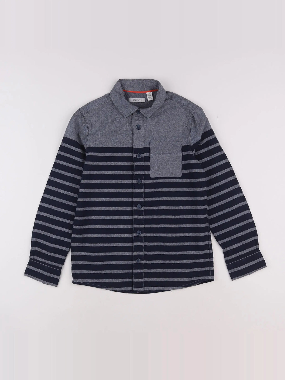 Okaidi - chemise bleu - 10 ans