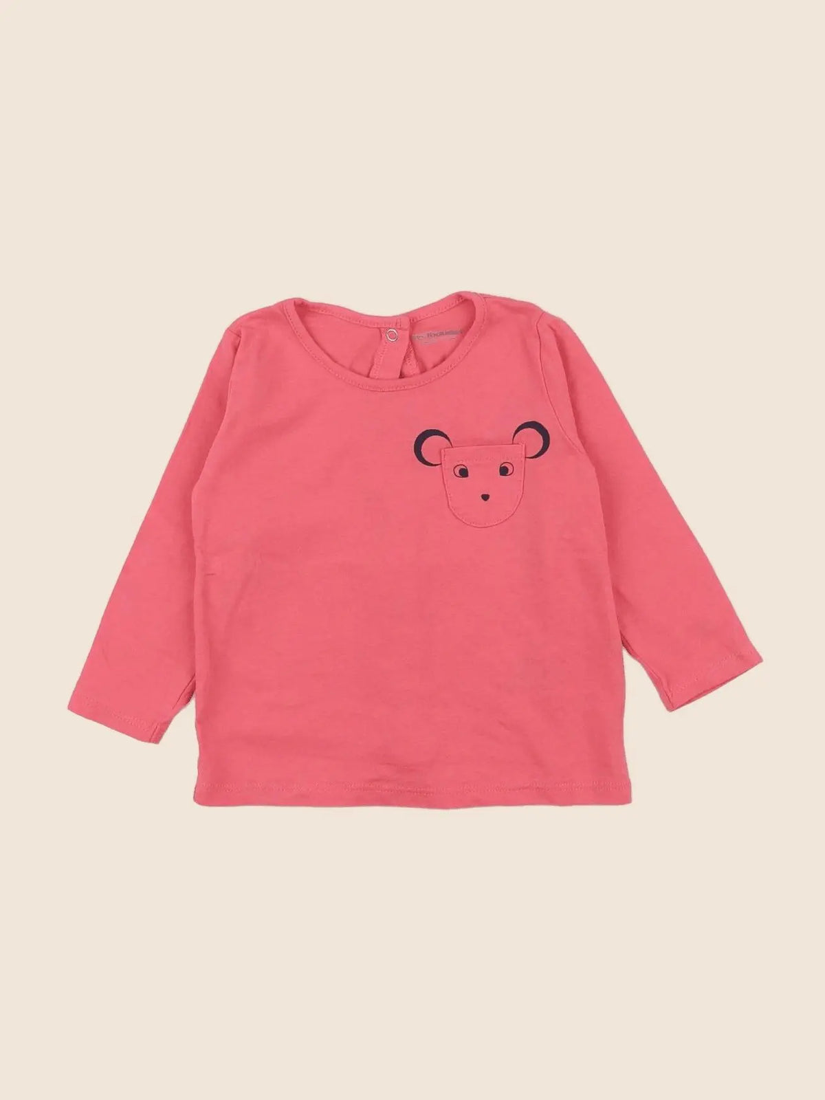 Vertbaudet - tee-shirt rose - 9 mois
