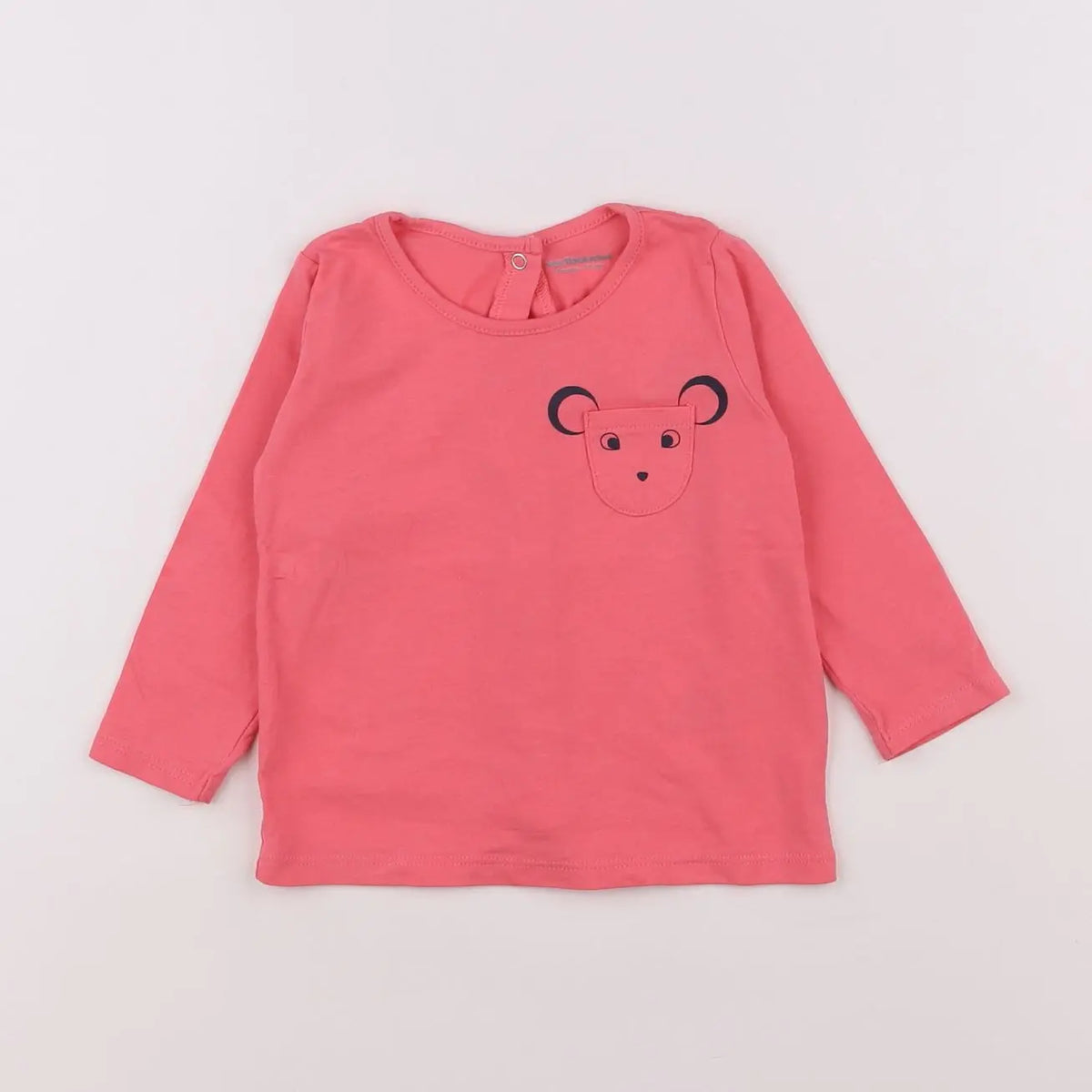 Vertbaudet - tee-shirt rose - 9 mois