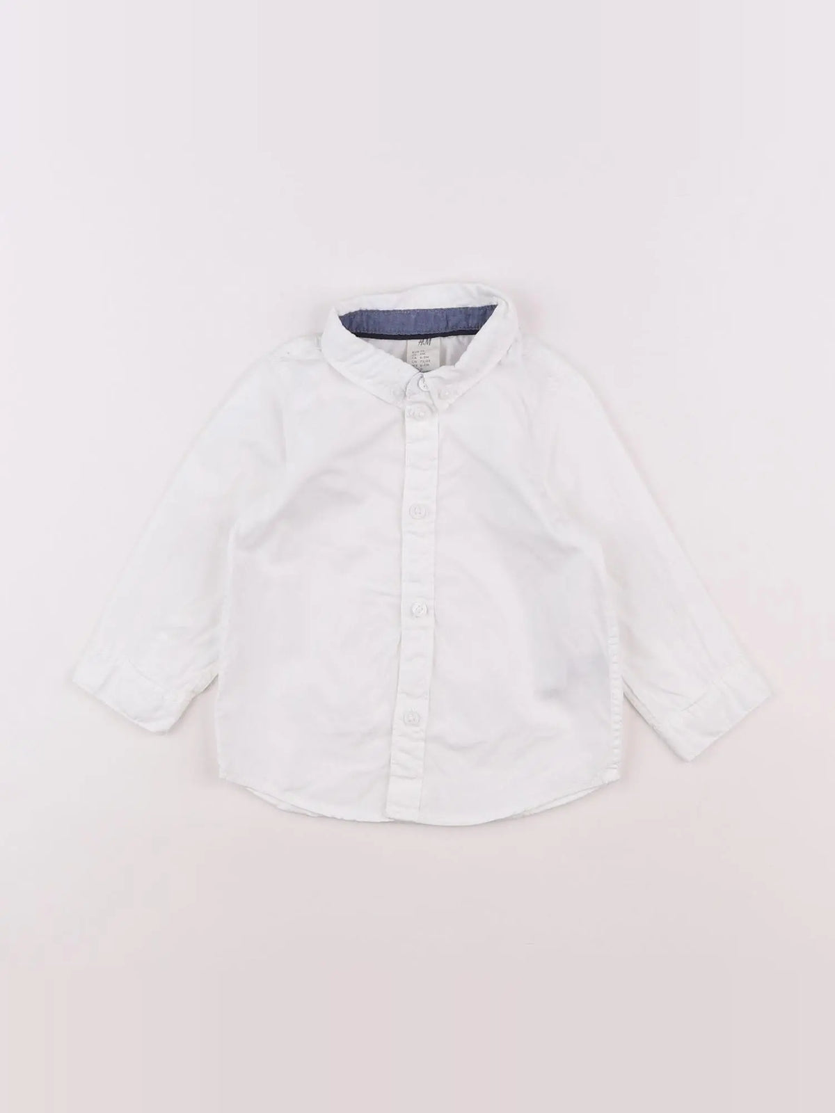 H&M - chemise blanc - 6/9 mois