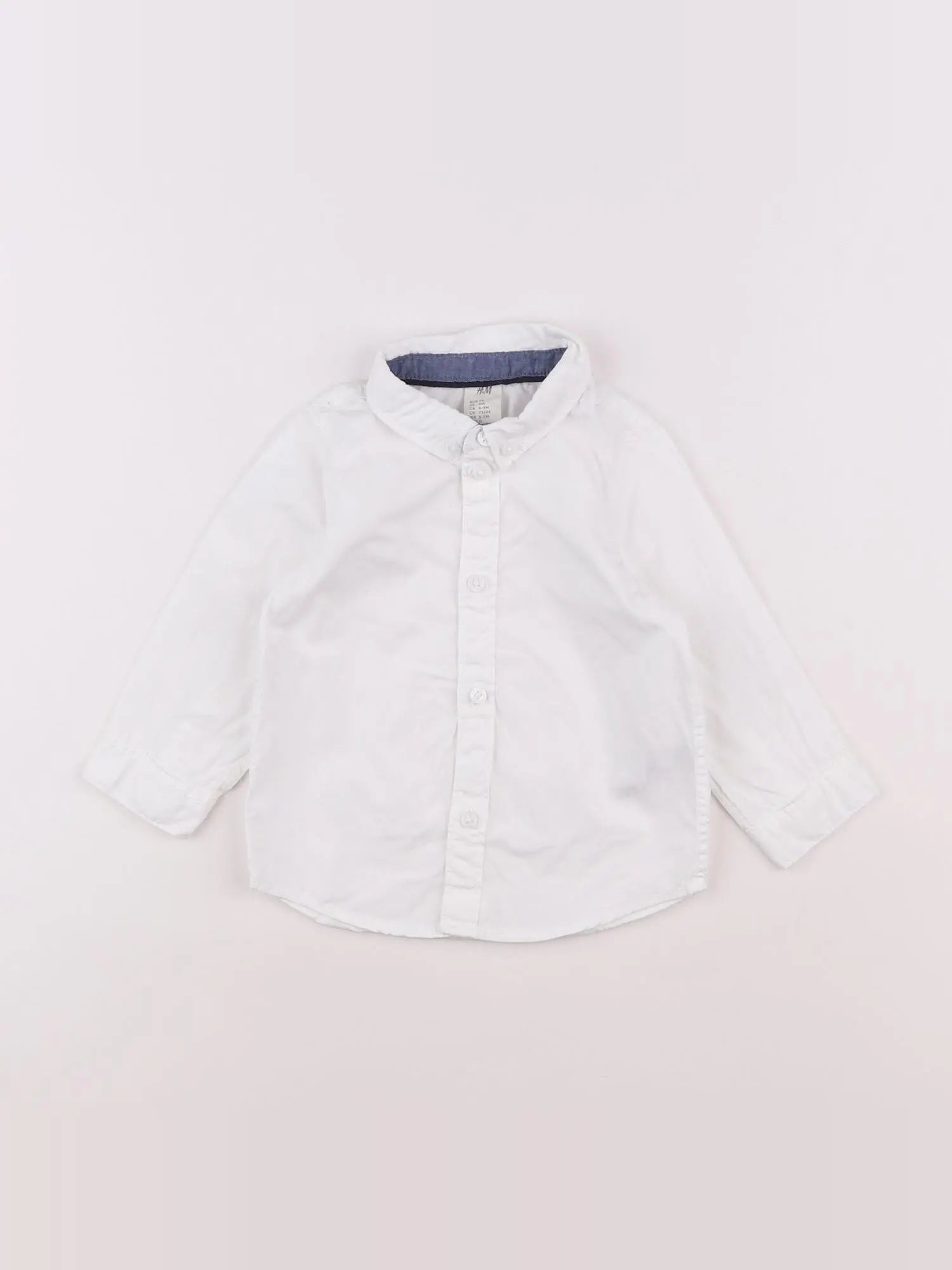 H&M - chemise blanc - 6/9 mois