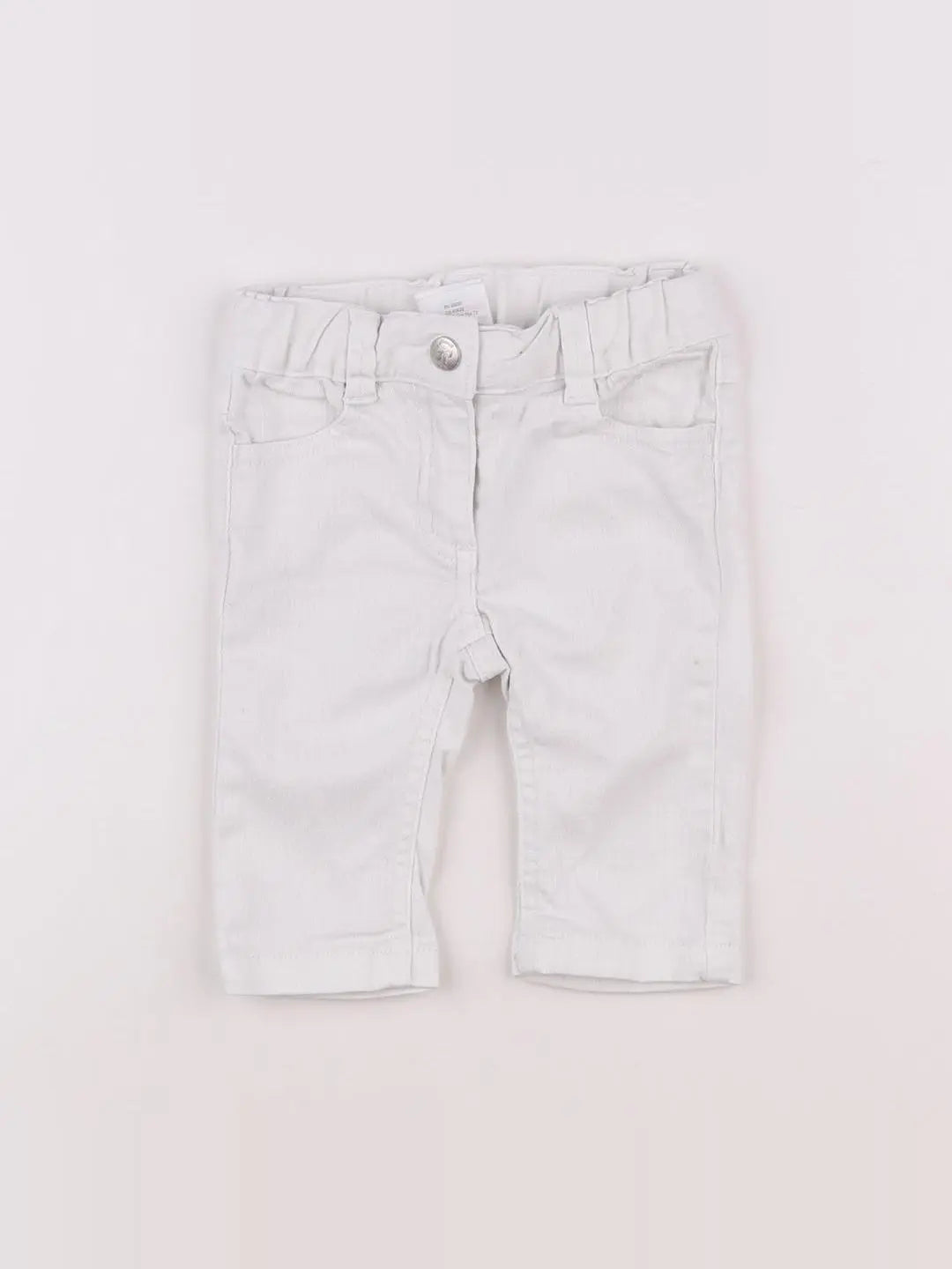 Jacadi - jean blanc - 6 mois