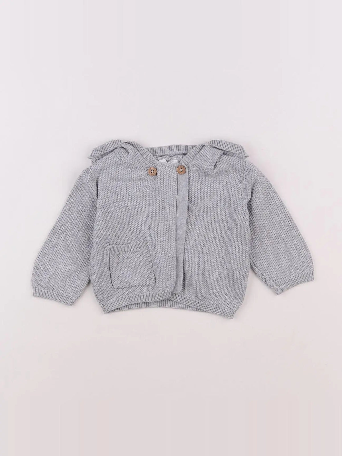 La Redoute - gilet gris - 3 mois