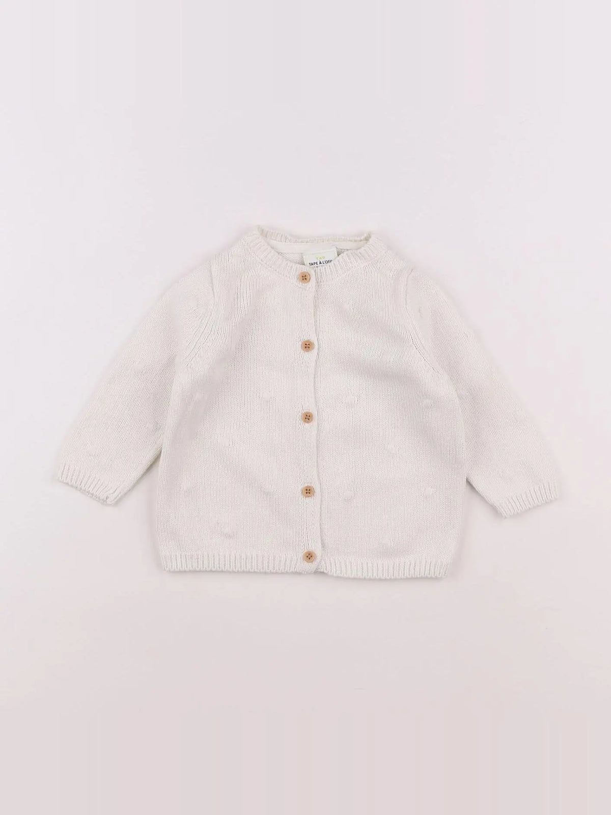 Tape à l'oeil - gilet blanc - 6 mois