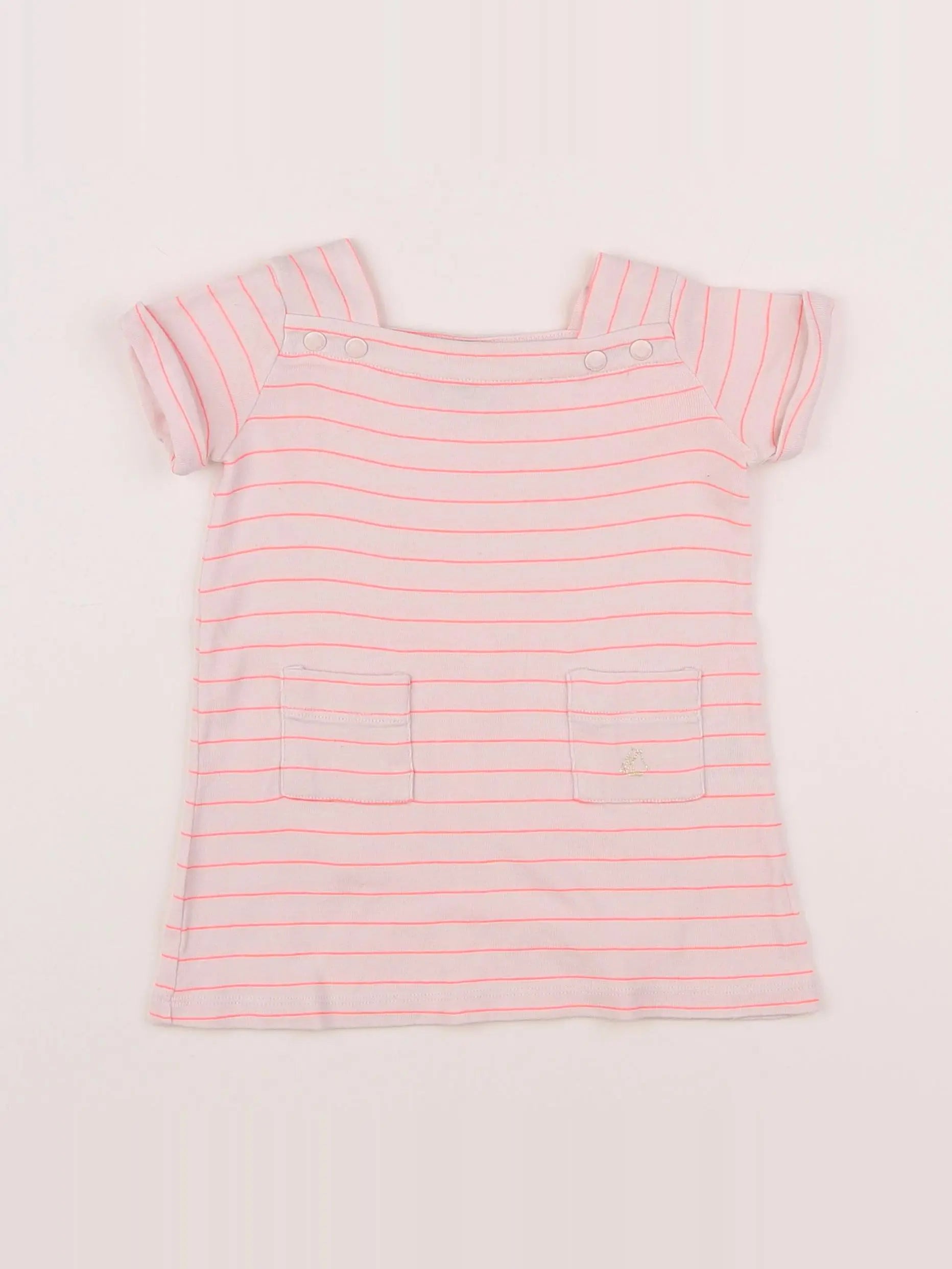 Petit Bateau - robe rose - 6 mois