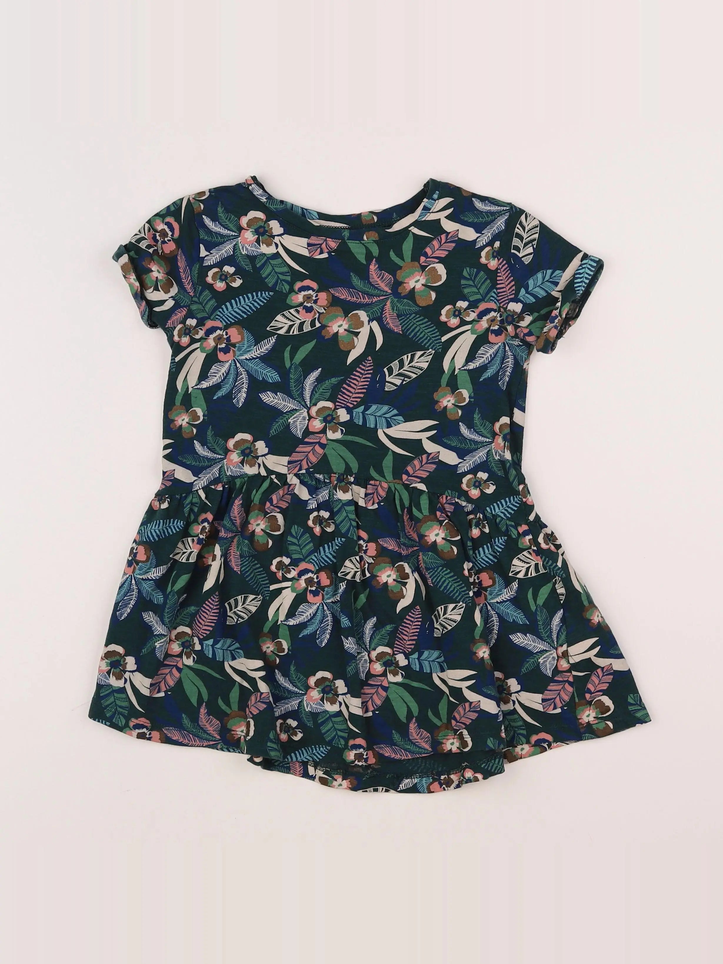 Vertbaudet - robe vert - 4 ans