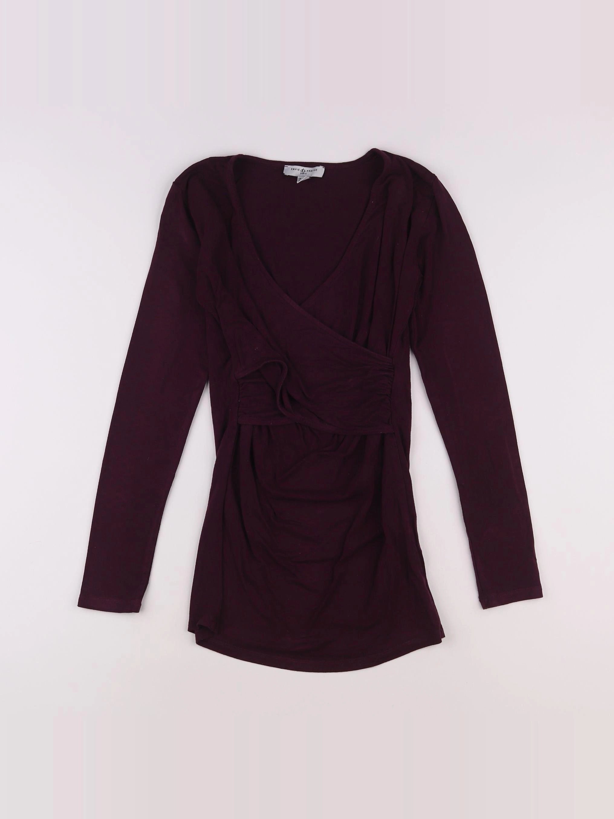 Envie de fraise - tee-shirt violet - 34 à 36