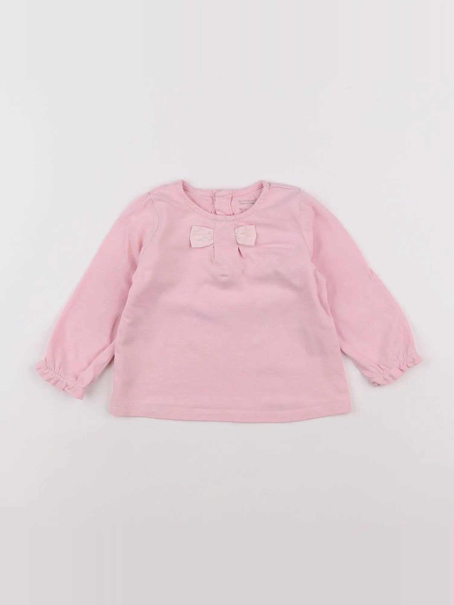 Natalys - tee-shirt rose - 18 mois