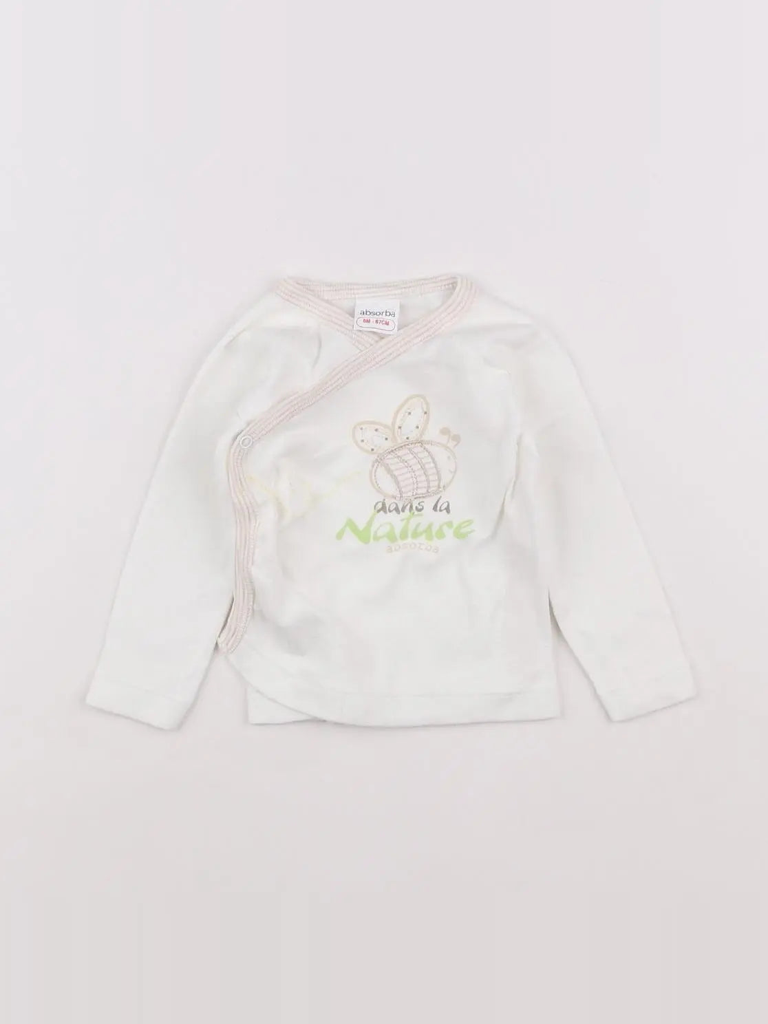 Absorba - tee-shirt blanc - 6 mois