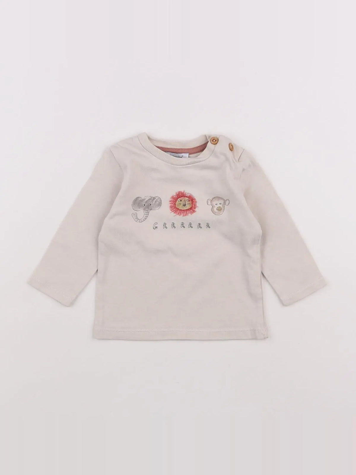 Absorba - tee-shirt beige - 6 mois