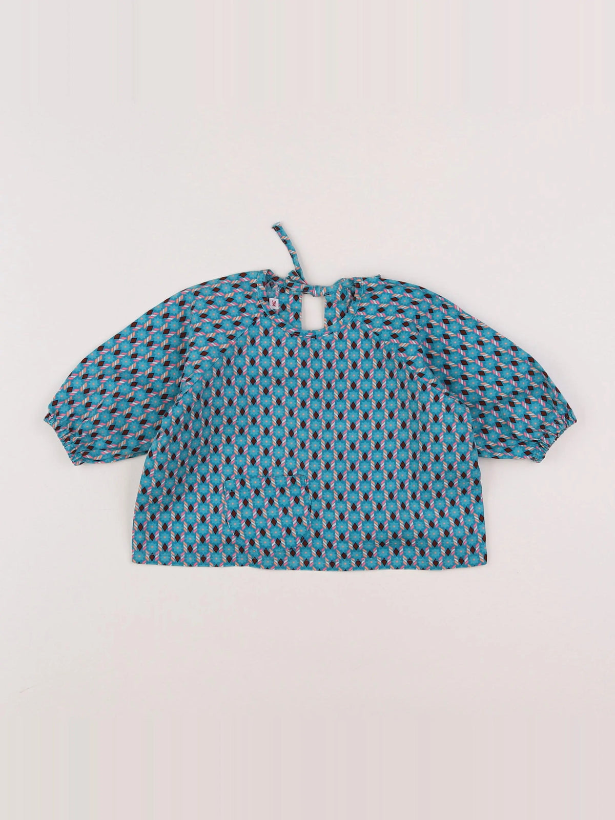 Petit Pan - blouse bleu - 3 mois