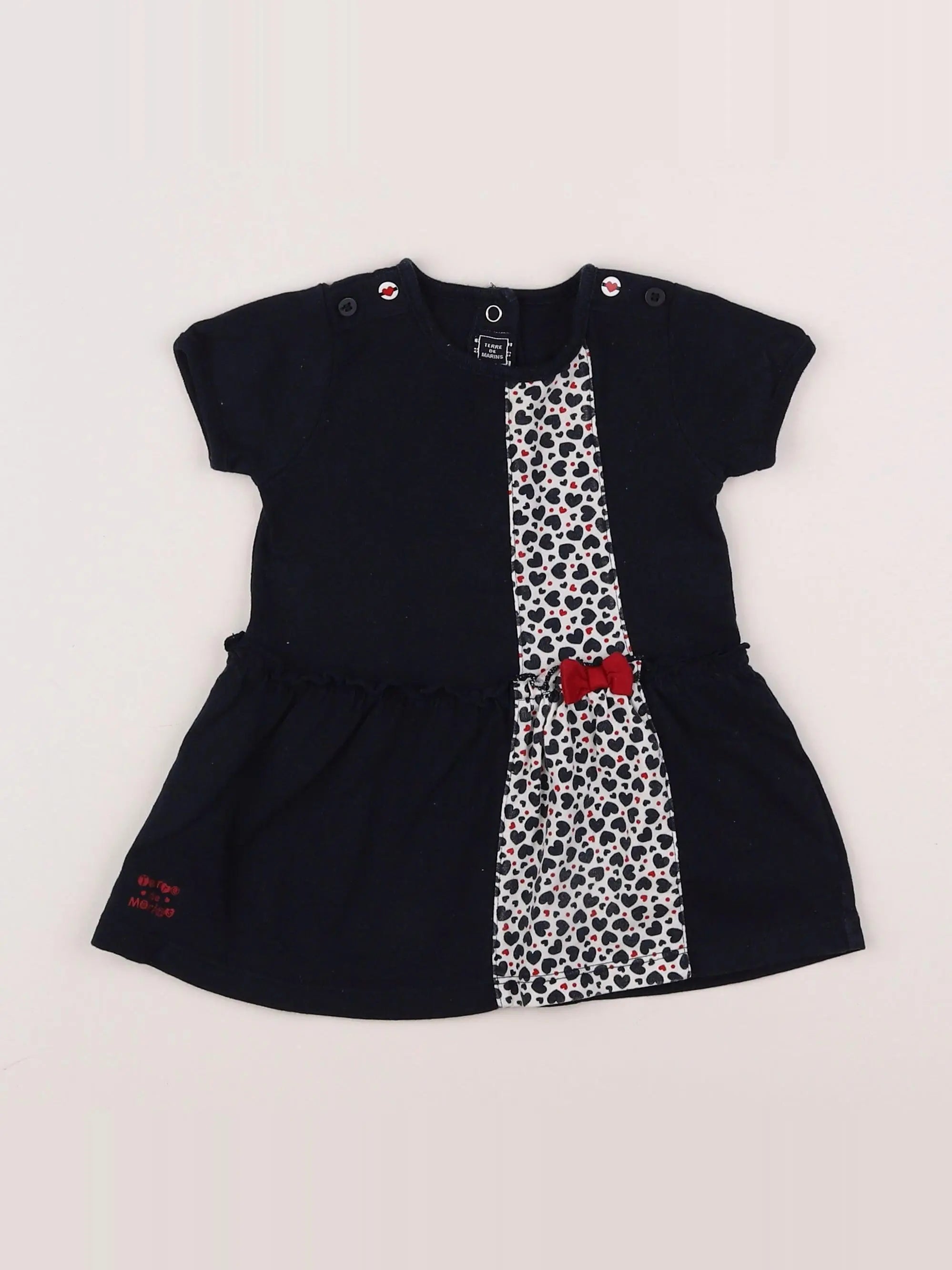 Terre de marins - robe bleu - 12 mois