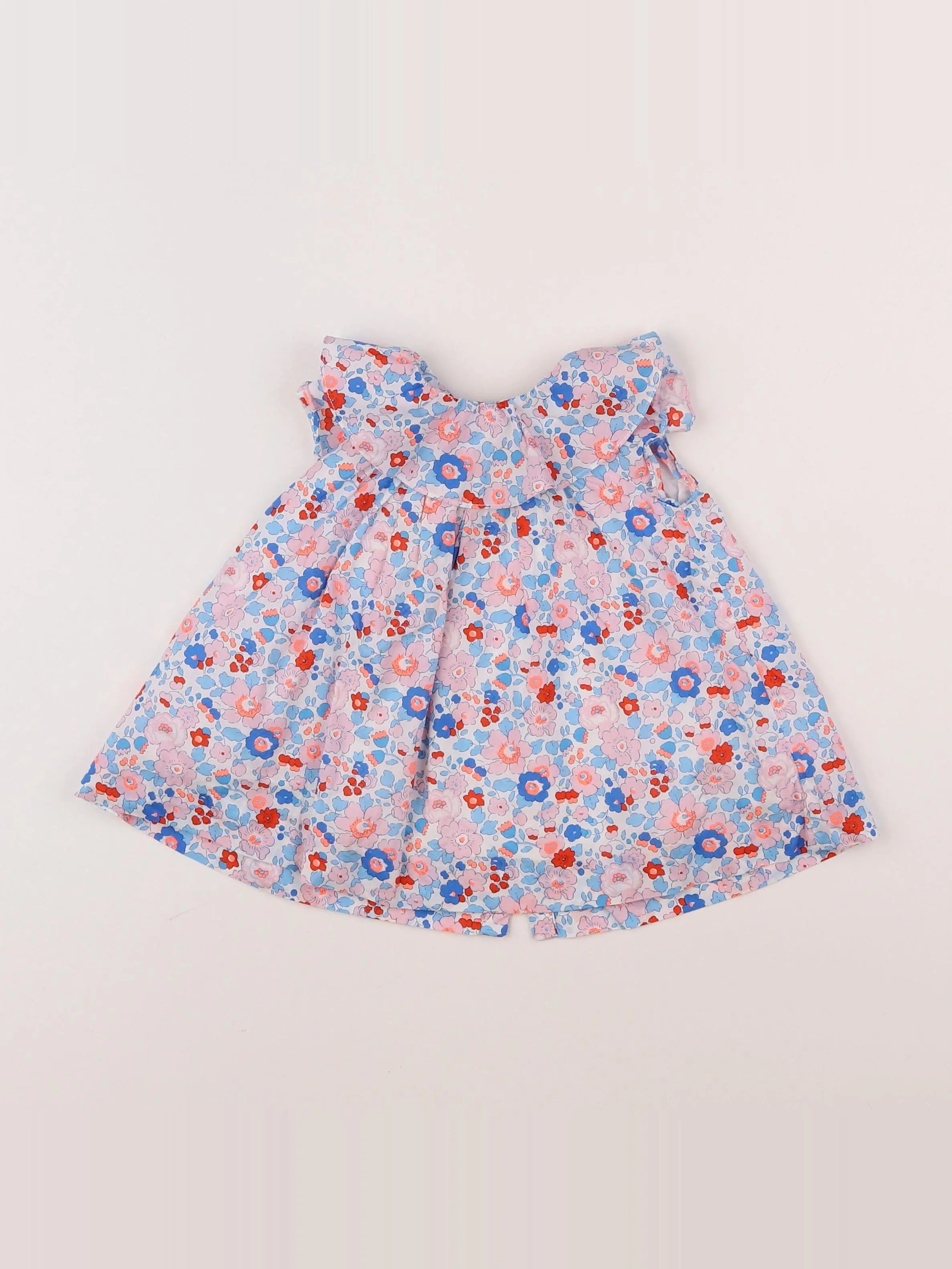 Jacadi - robe liberty multicolore - 6 mois