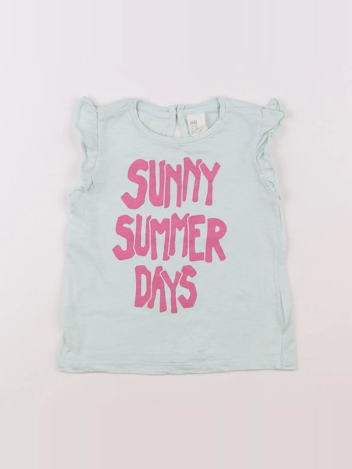 H&M - tee-shirt vert - 9/12 mois