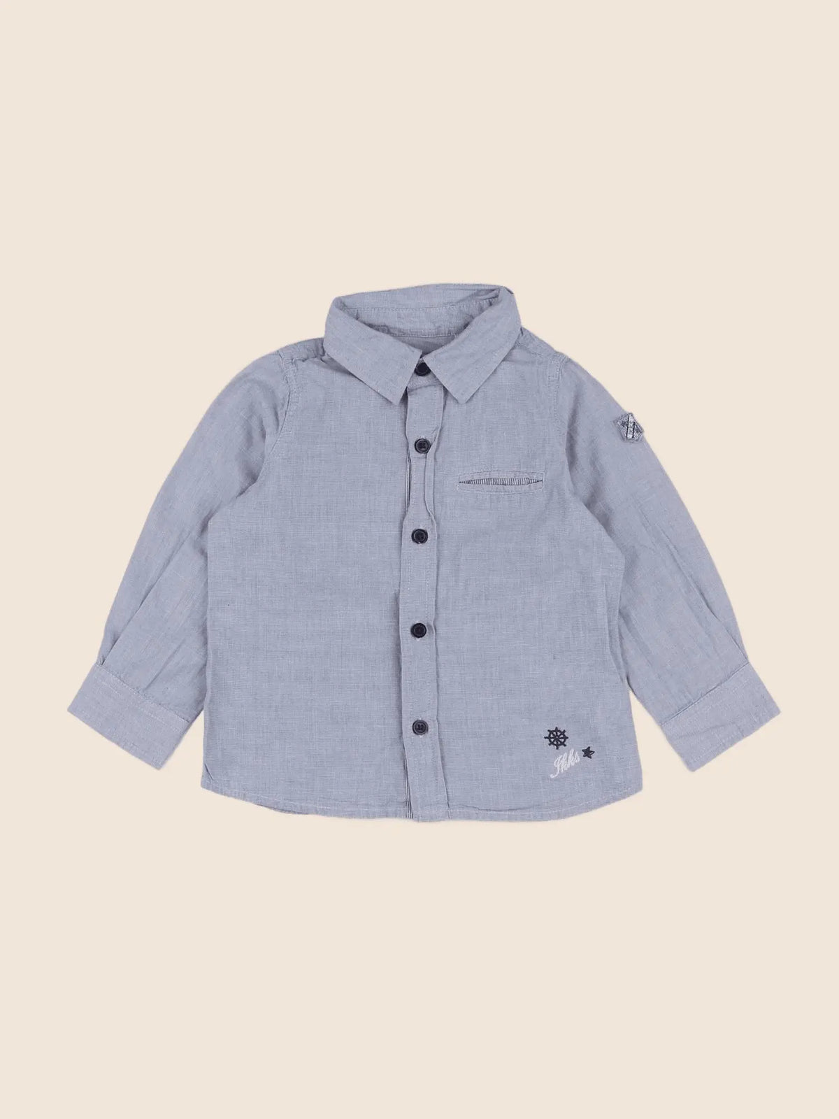 IKKS - chemise bleu - 12 mois