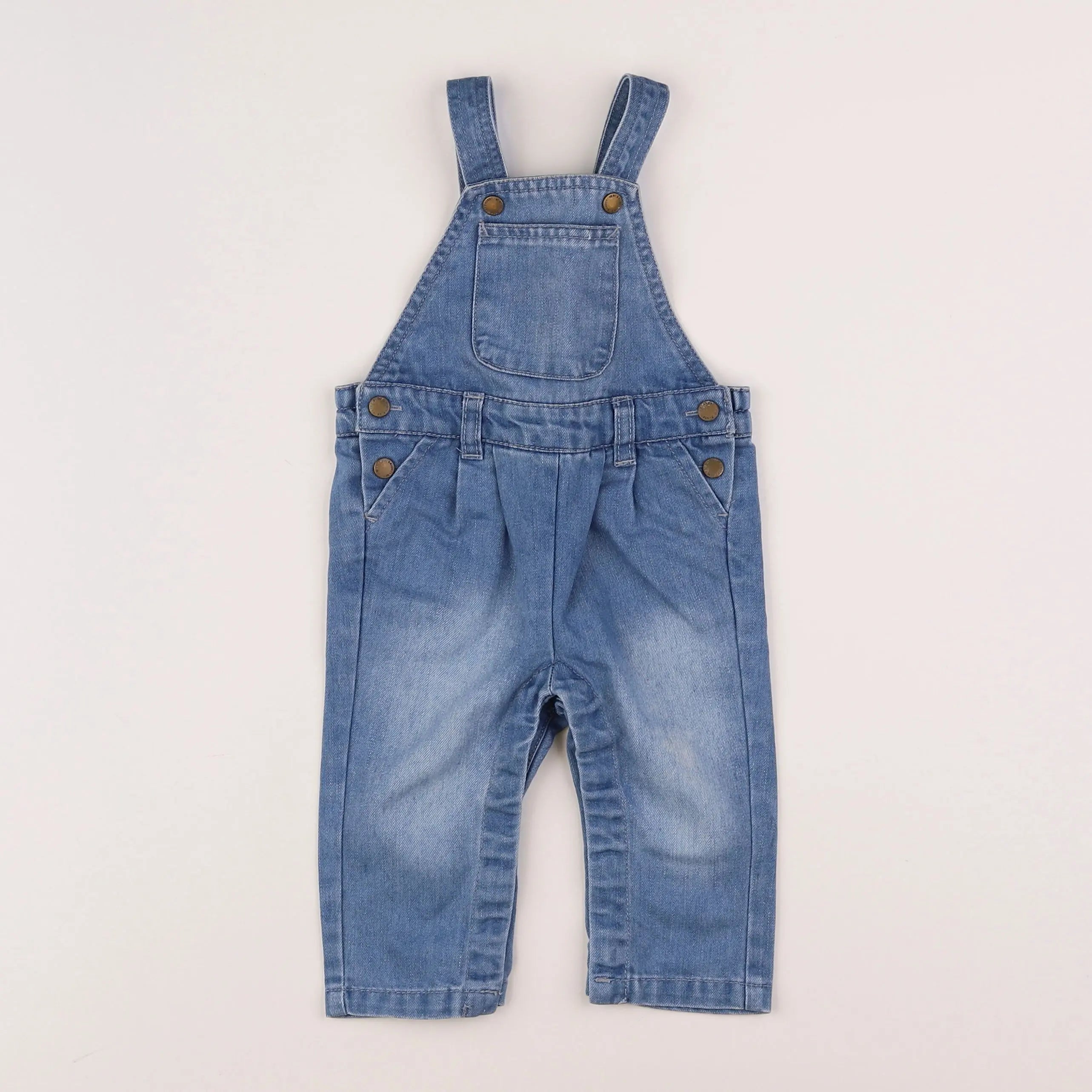 Vertbaudet - salopette bleu - 9 mois