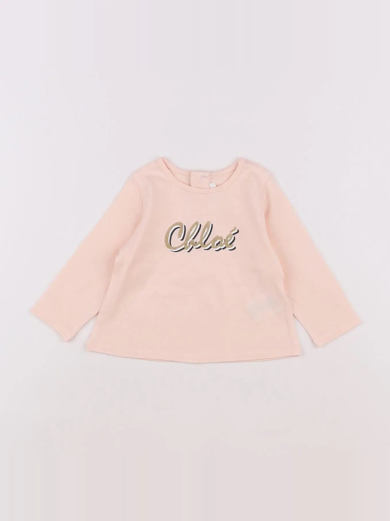 Chloé - tee-shirt rose - 6 mois