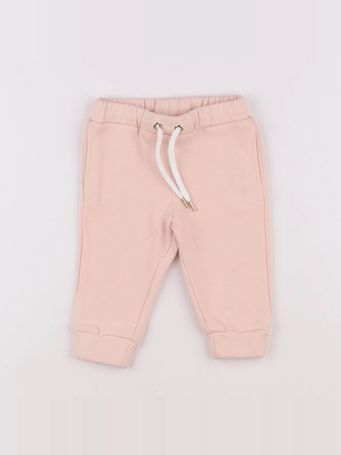 Chloé - jogging doublé rose - 6 mois