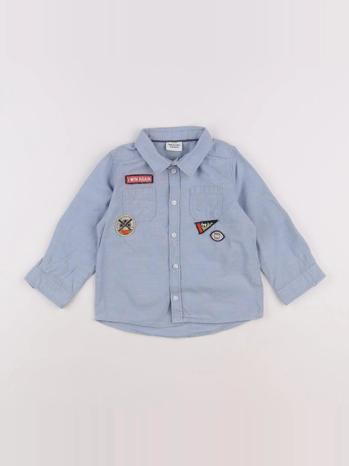 Tape à l'oeil - chemise bleu - 2 ans