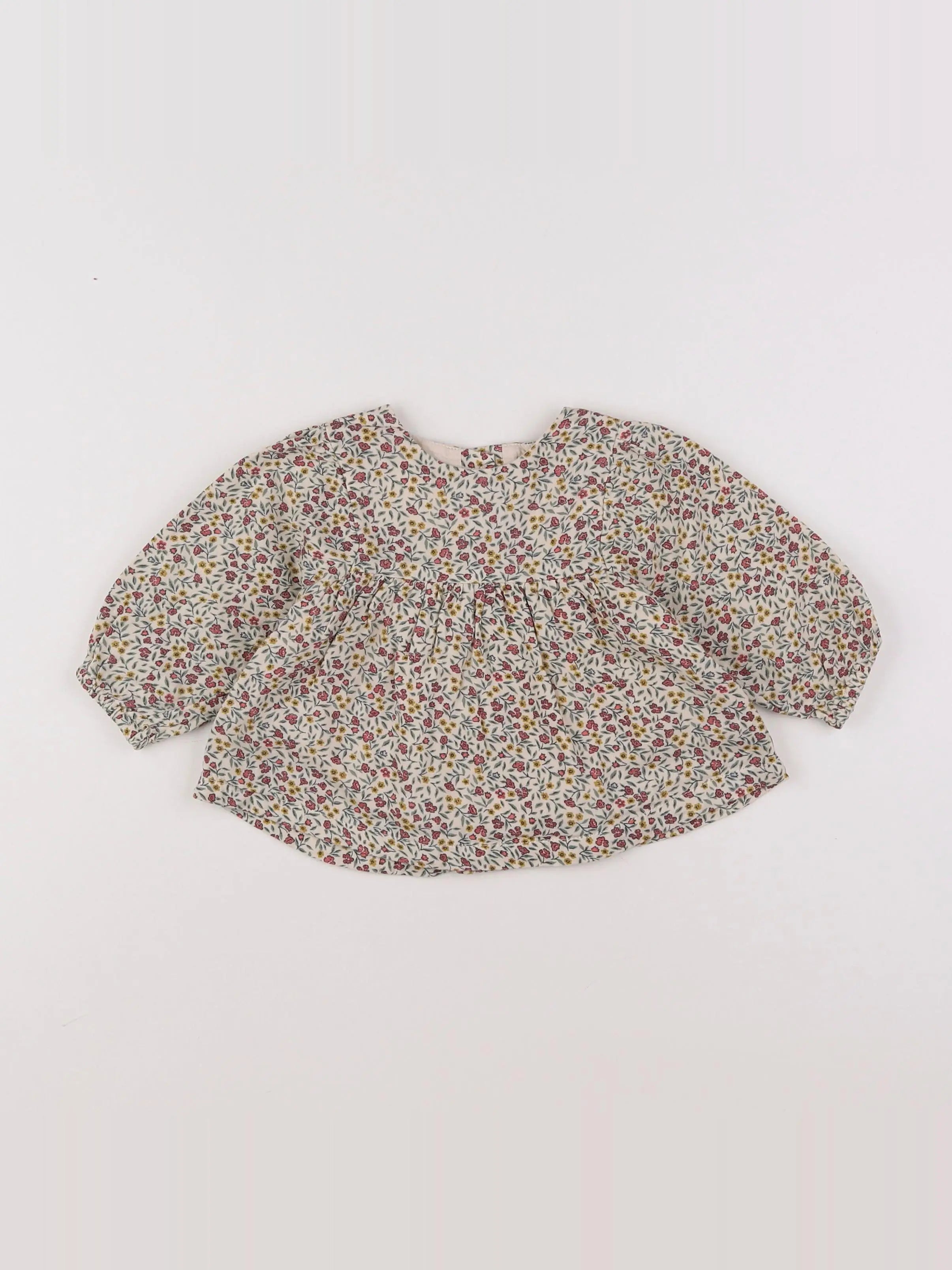 Vertbaudet - blouse jaune - 6 mois