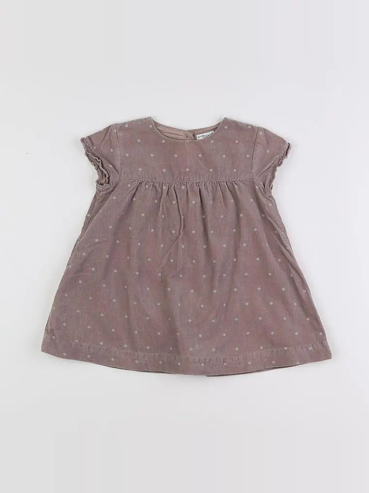 Cyrillus - robe marron - 2 ans