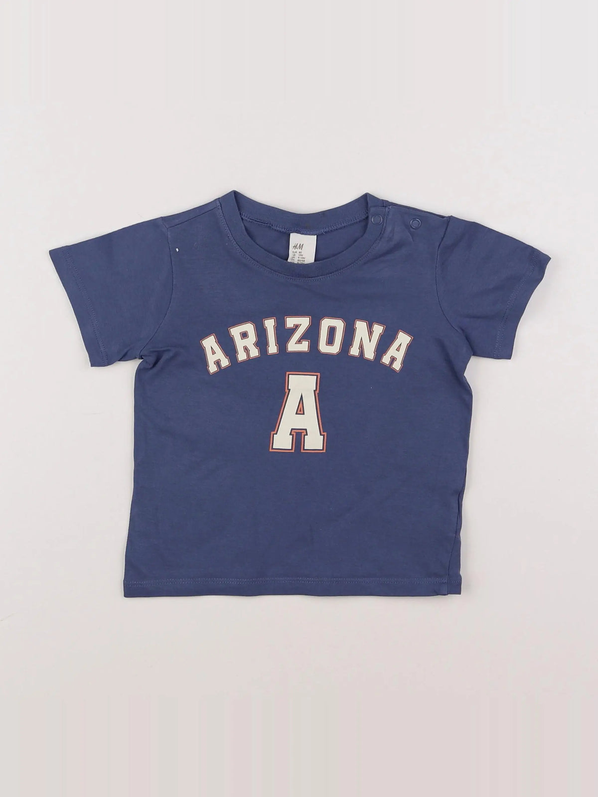 H&M - tee-shirt bleu - 12 mois