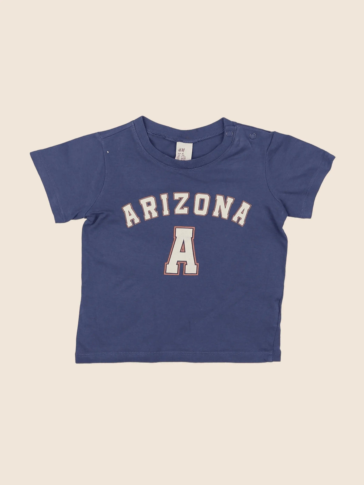 H&M - tee-shirt bleu - 12 mois