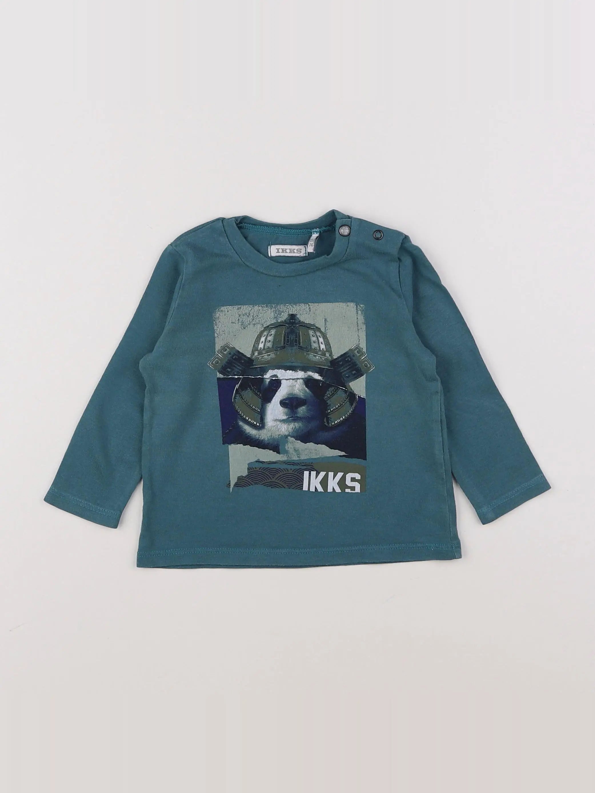 IKKS - tee-shirt bleu - 12 mois