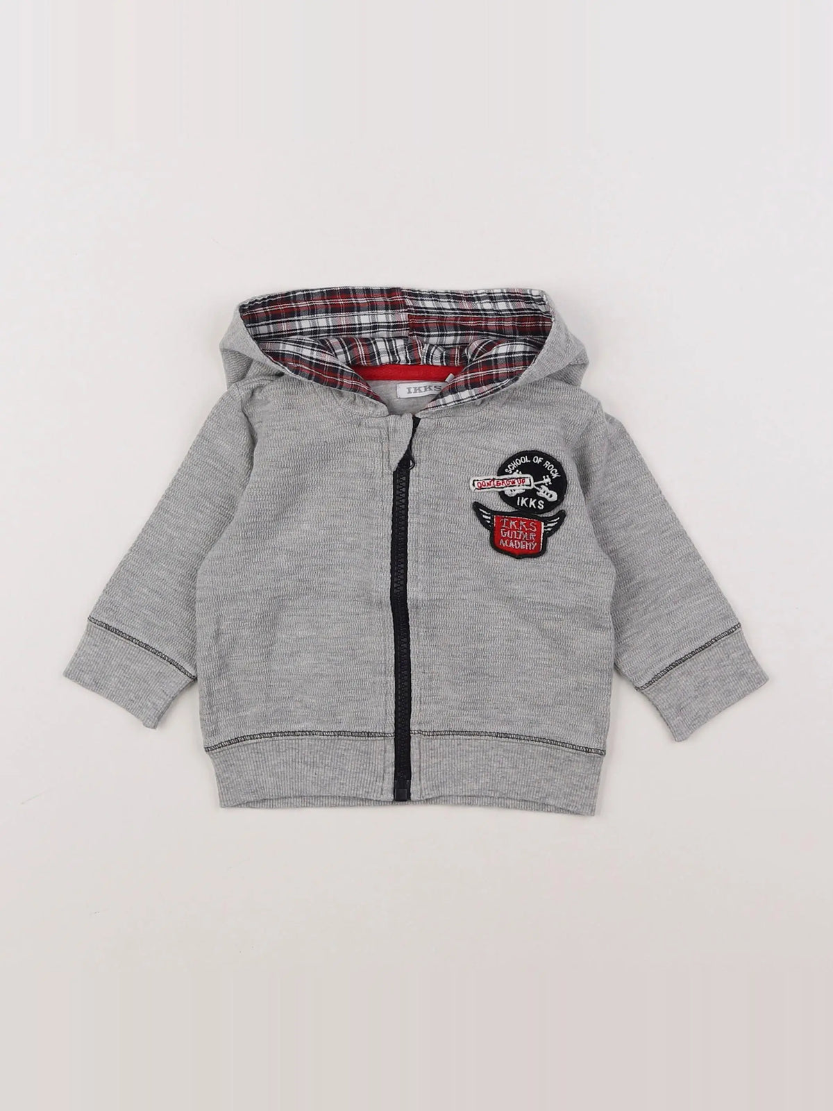 IKKS - sweat gris - 6 mois
