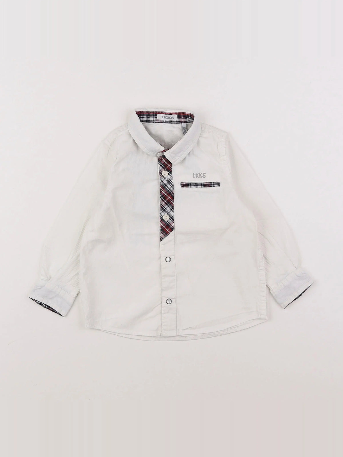 IKKS - chemise imprimé au dos blanc - 18 mois