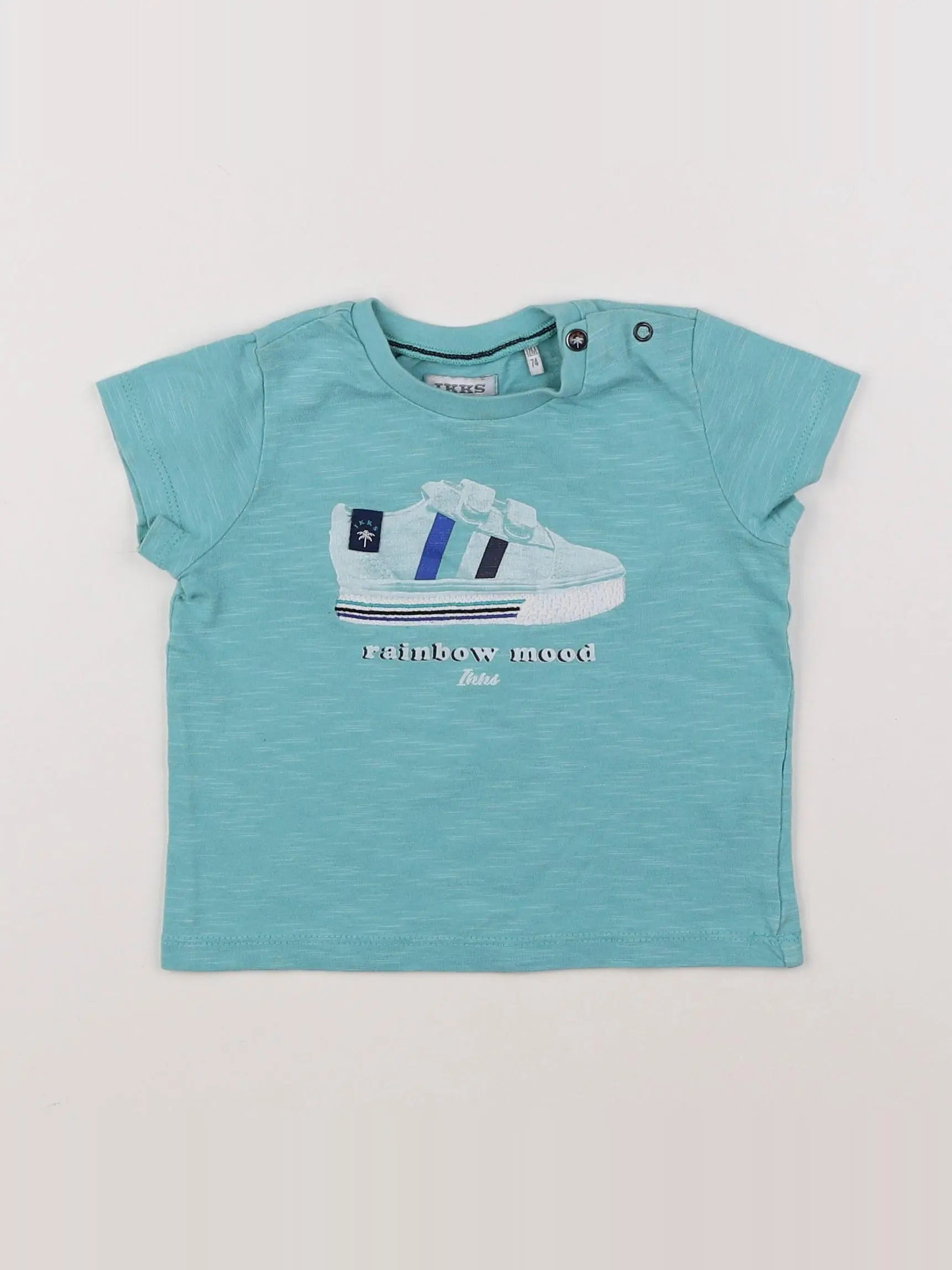 IKKS - tee-shirt bleu - 12 mois