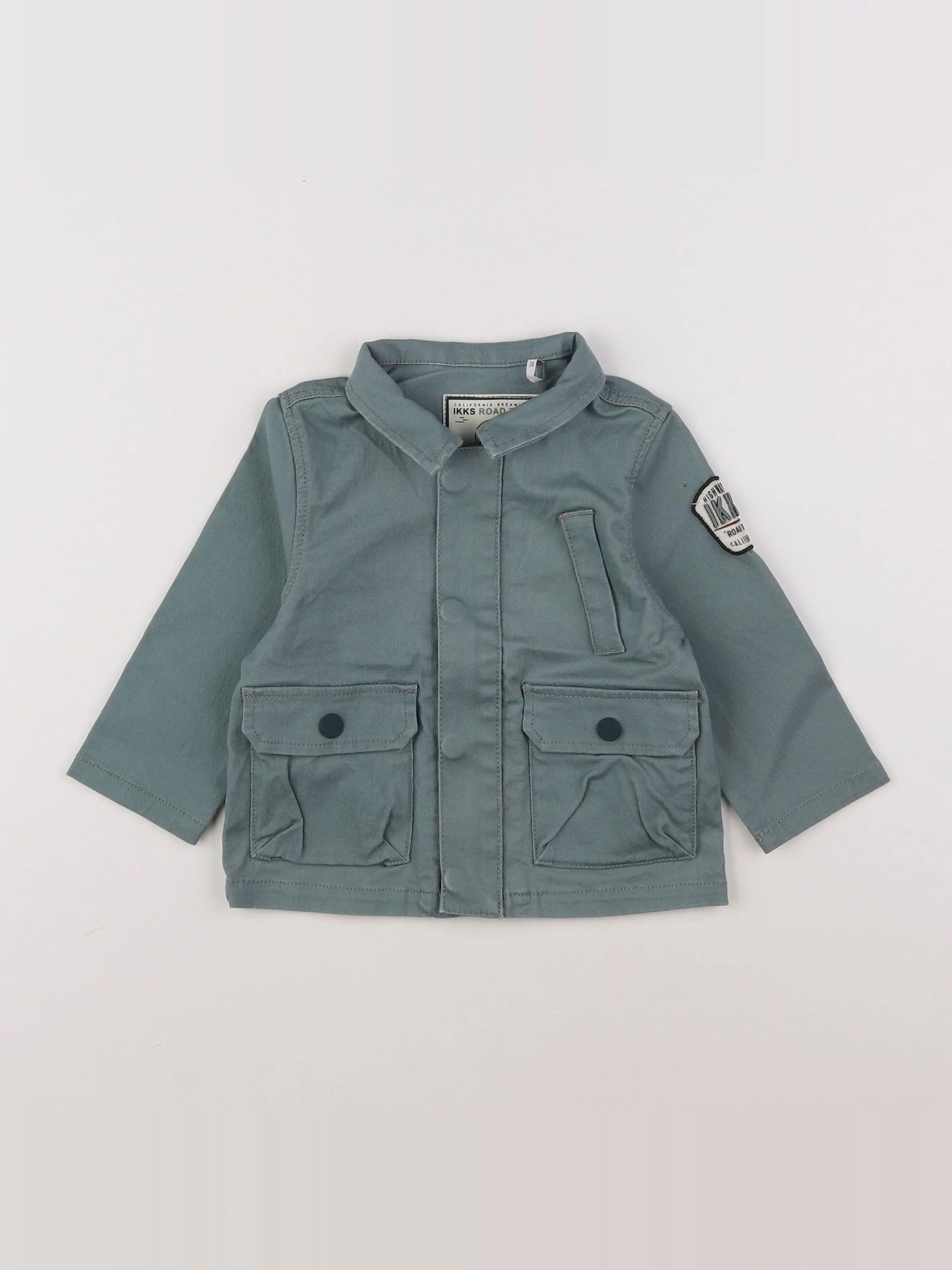 IKKS - veste imprimé au dos vert - 12 mois