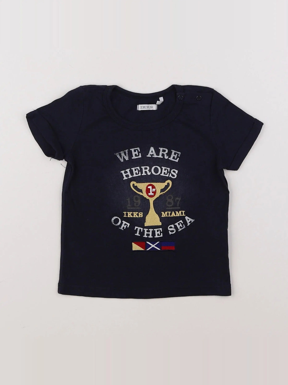 IKKS - tee-shirt bleu - 12 mois