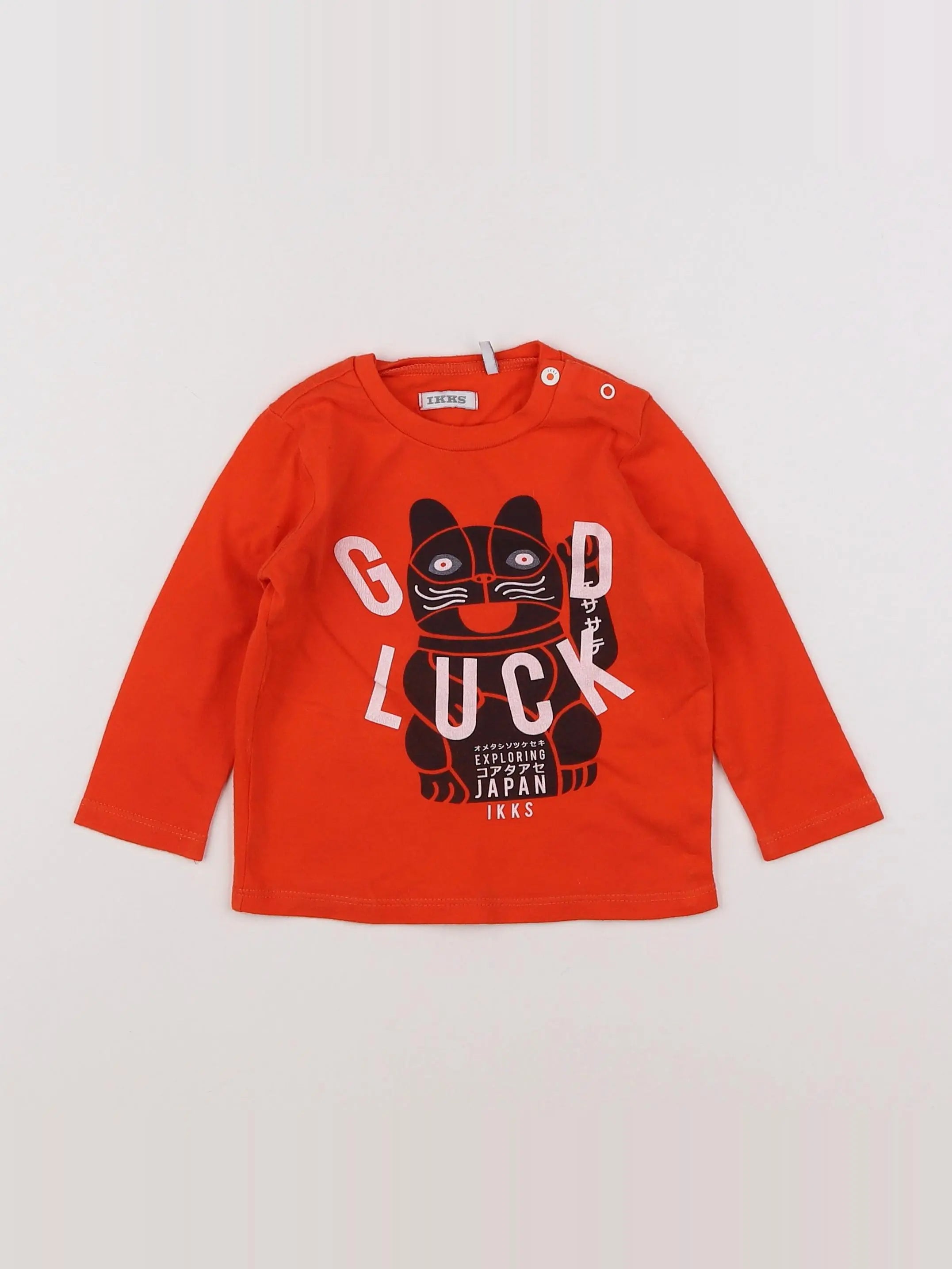 IKKS - tee-shirt orange - 12 mois