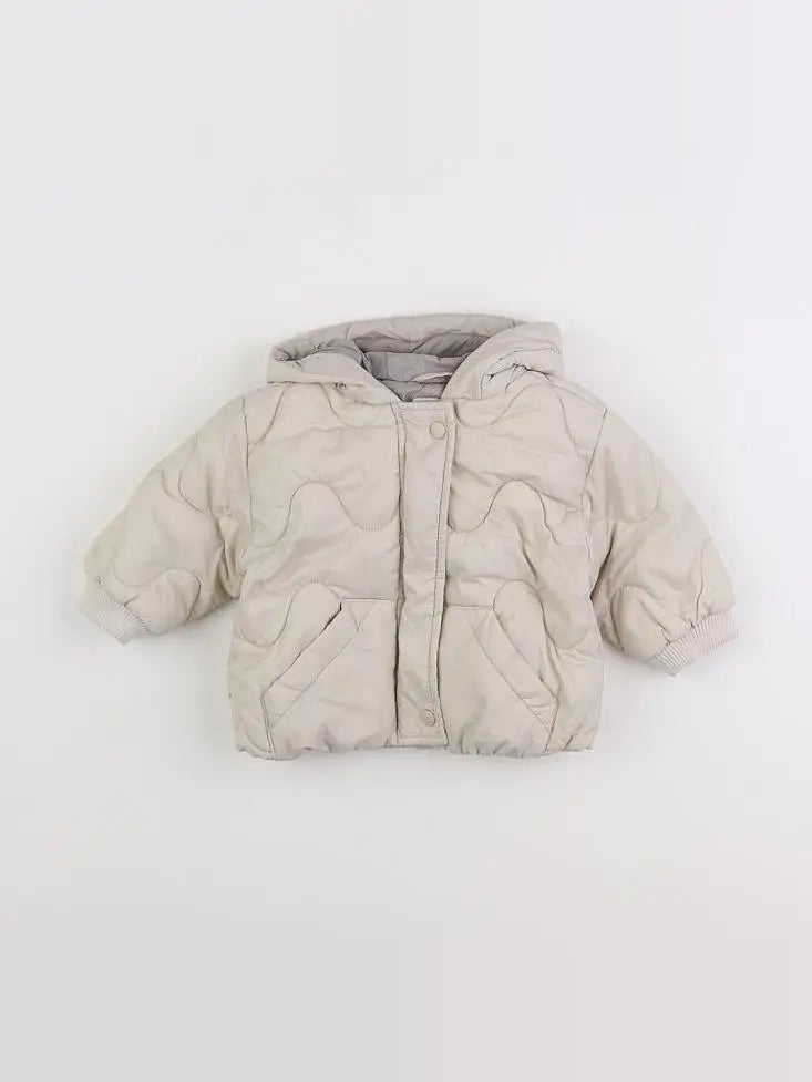 Zara - doudoune beige - 3/6 mois
