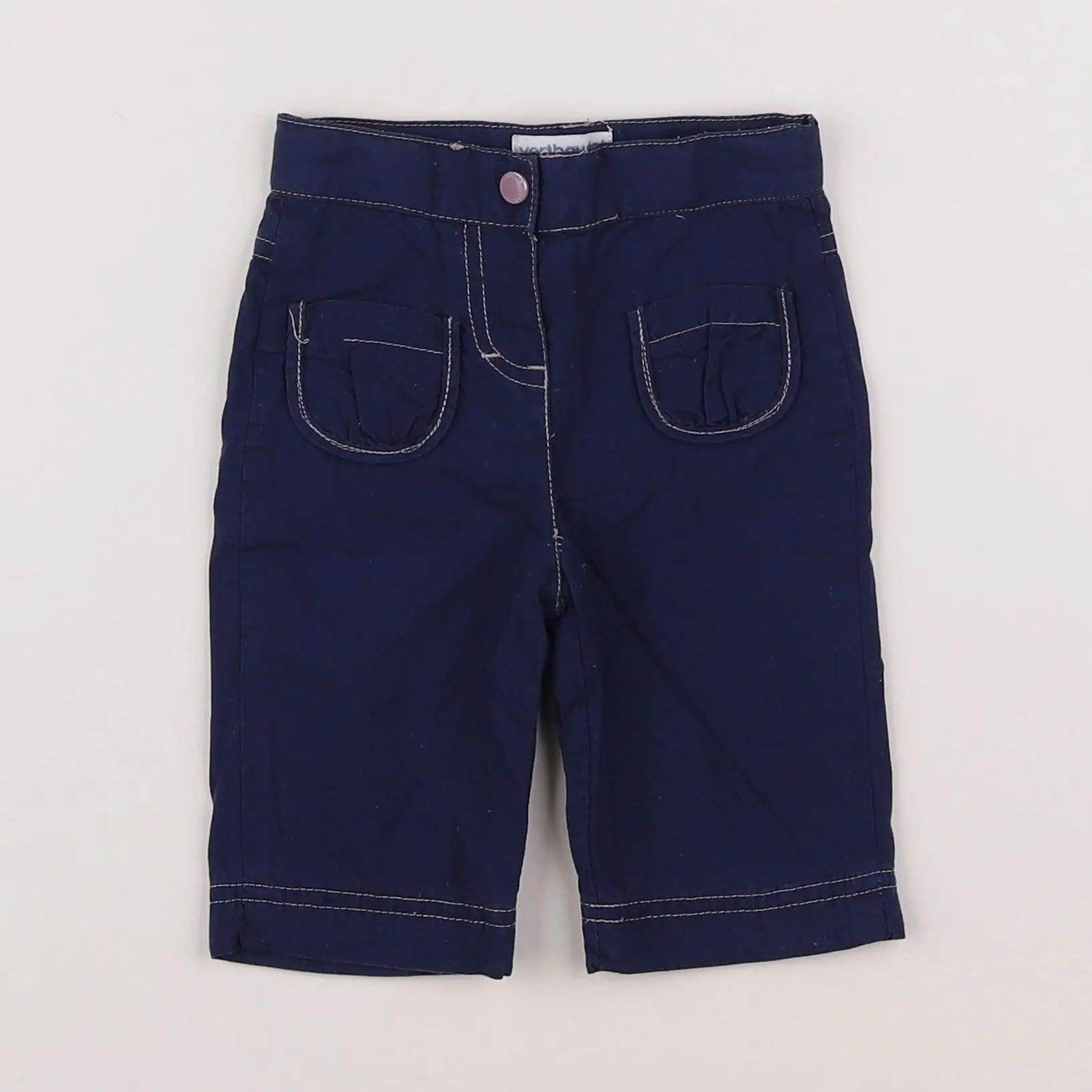 Vertbaudet - pantalon bleu - 3 mois