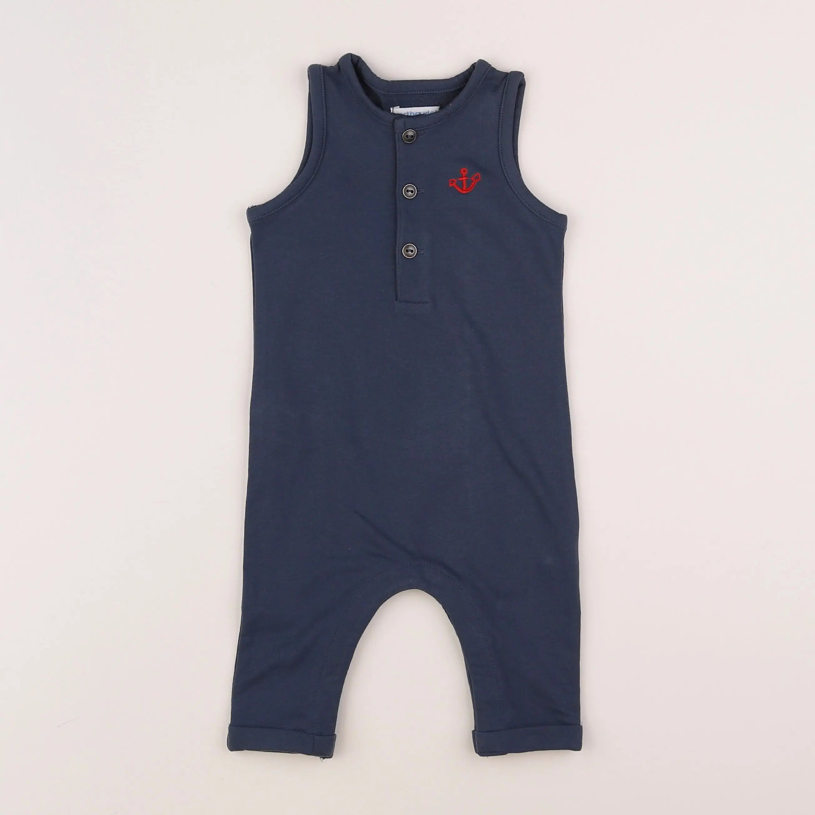 Vertbaudet - combinaison bleu - 6 mois