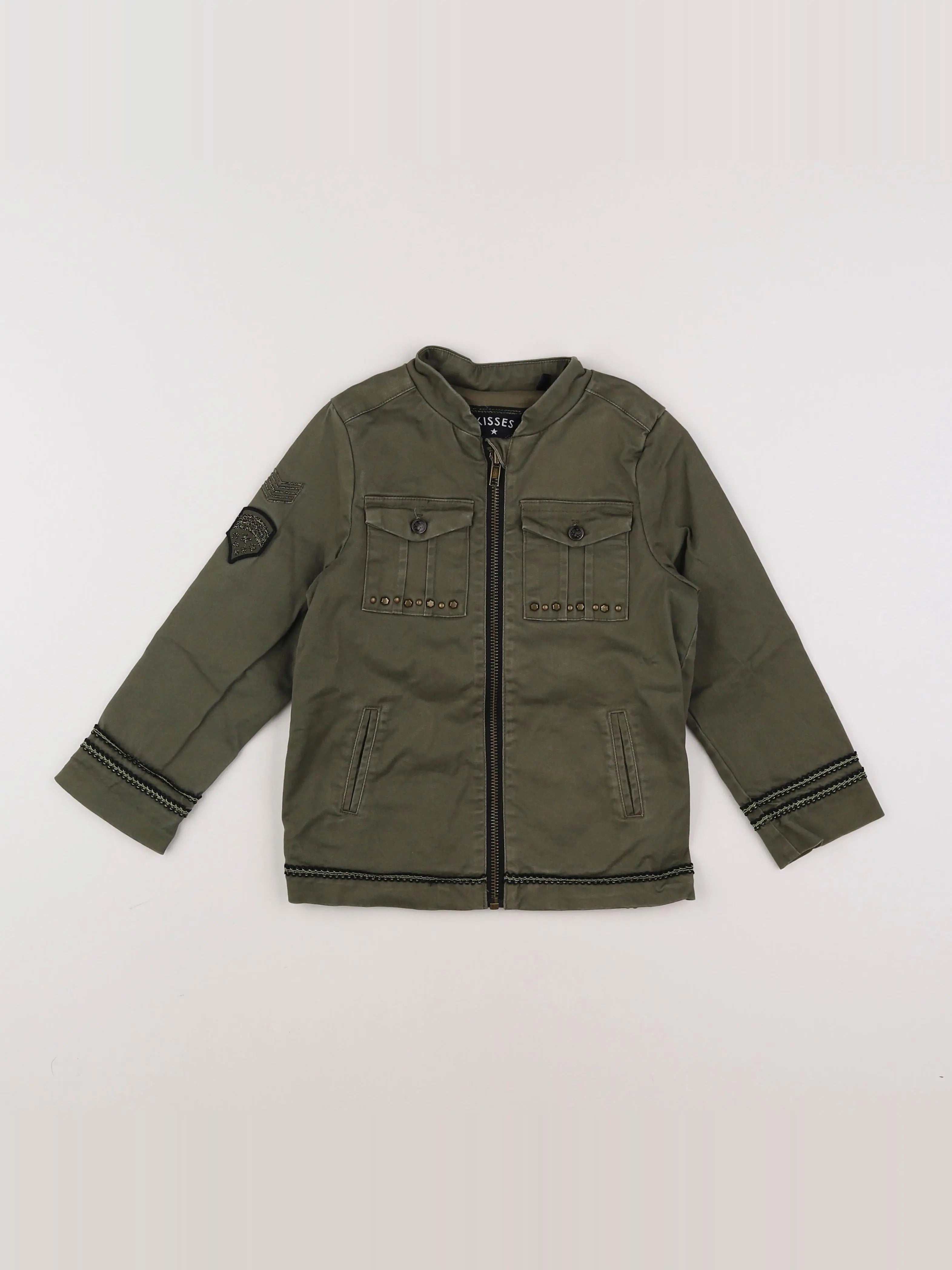 IKKS - veste imprimé au dos vert - 4 ans