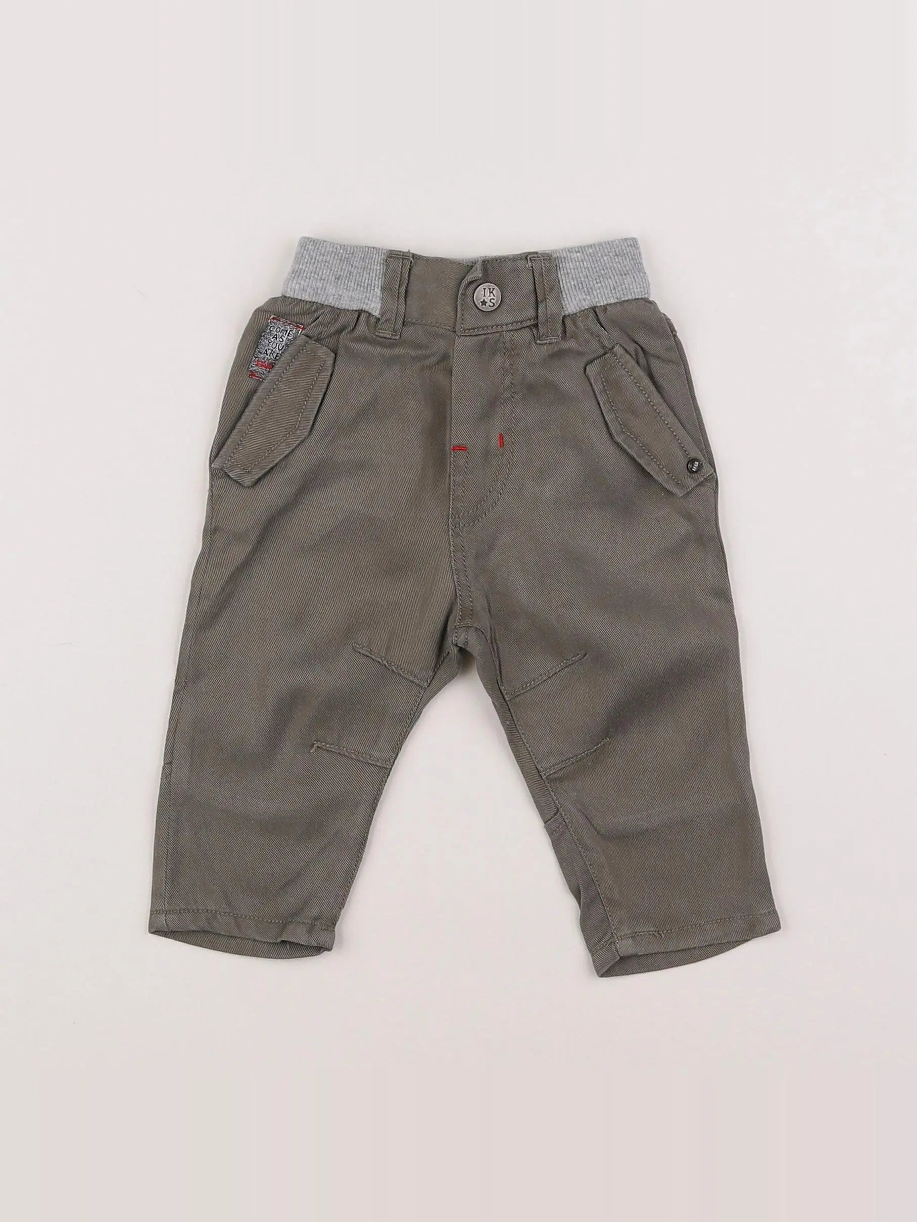 IKKS - pantalon vert - 3 mois