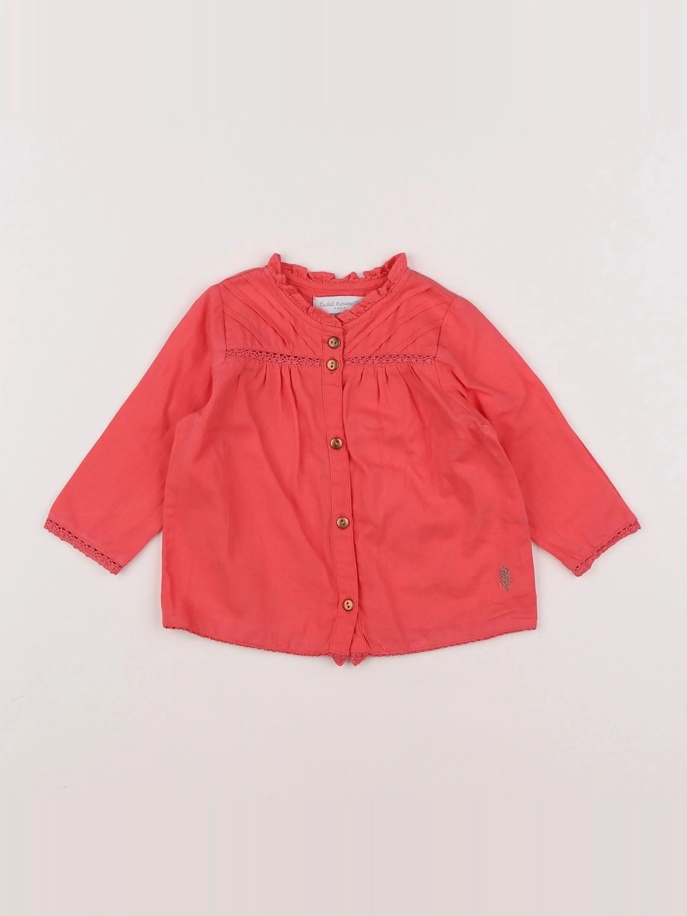 Cadet Rousselle - blouse rose - 6 mois